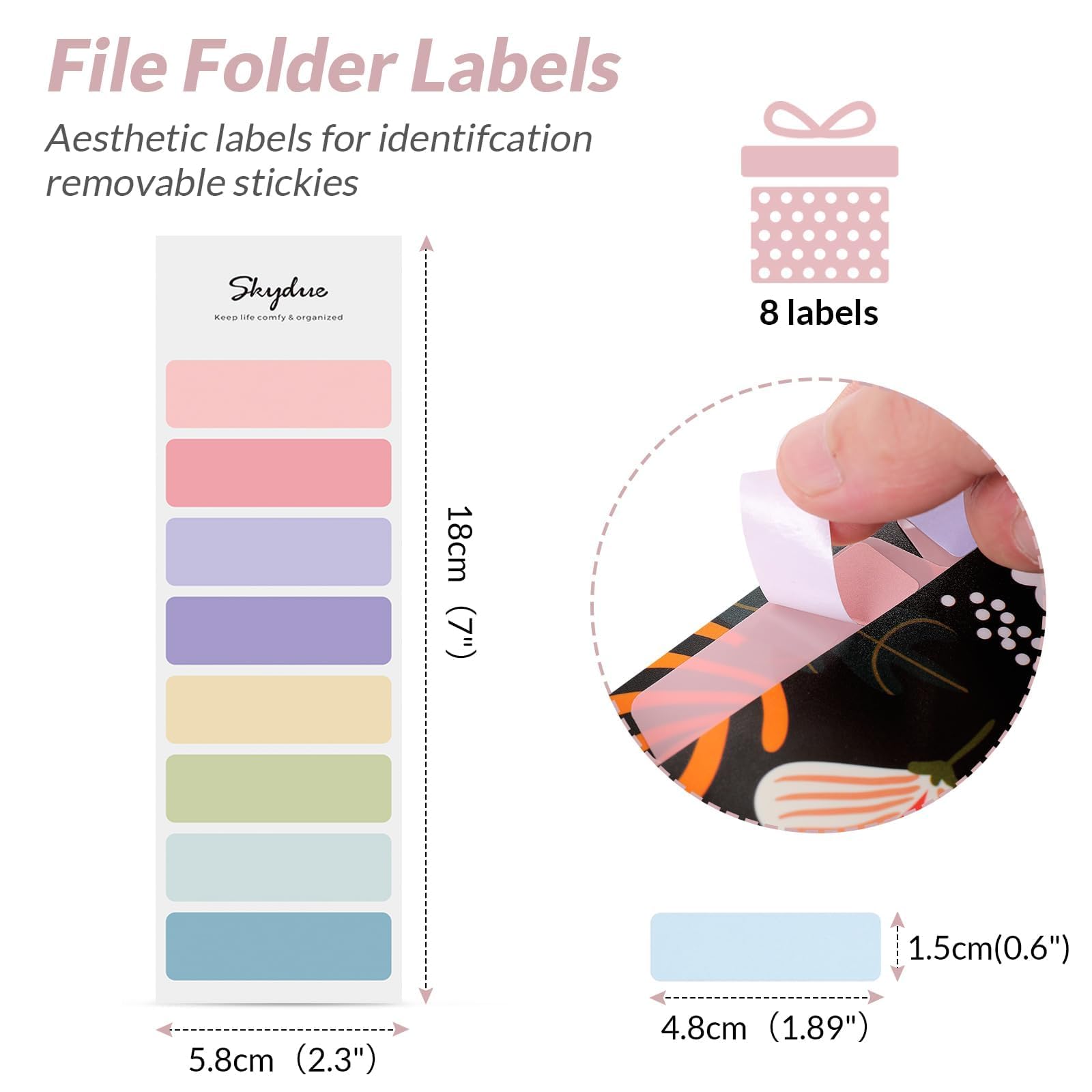 SKYDUE 5-Pocket Expanding File Folder - Floral Accordion Document Organizer for Receipts, Bills & Important Papers | Portable Office & School Supplies | Perfect for Tax Filing, Home Organization & Business Use