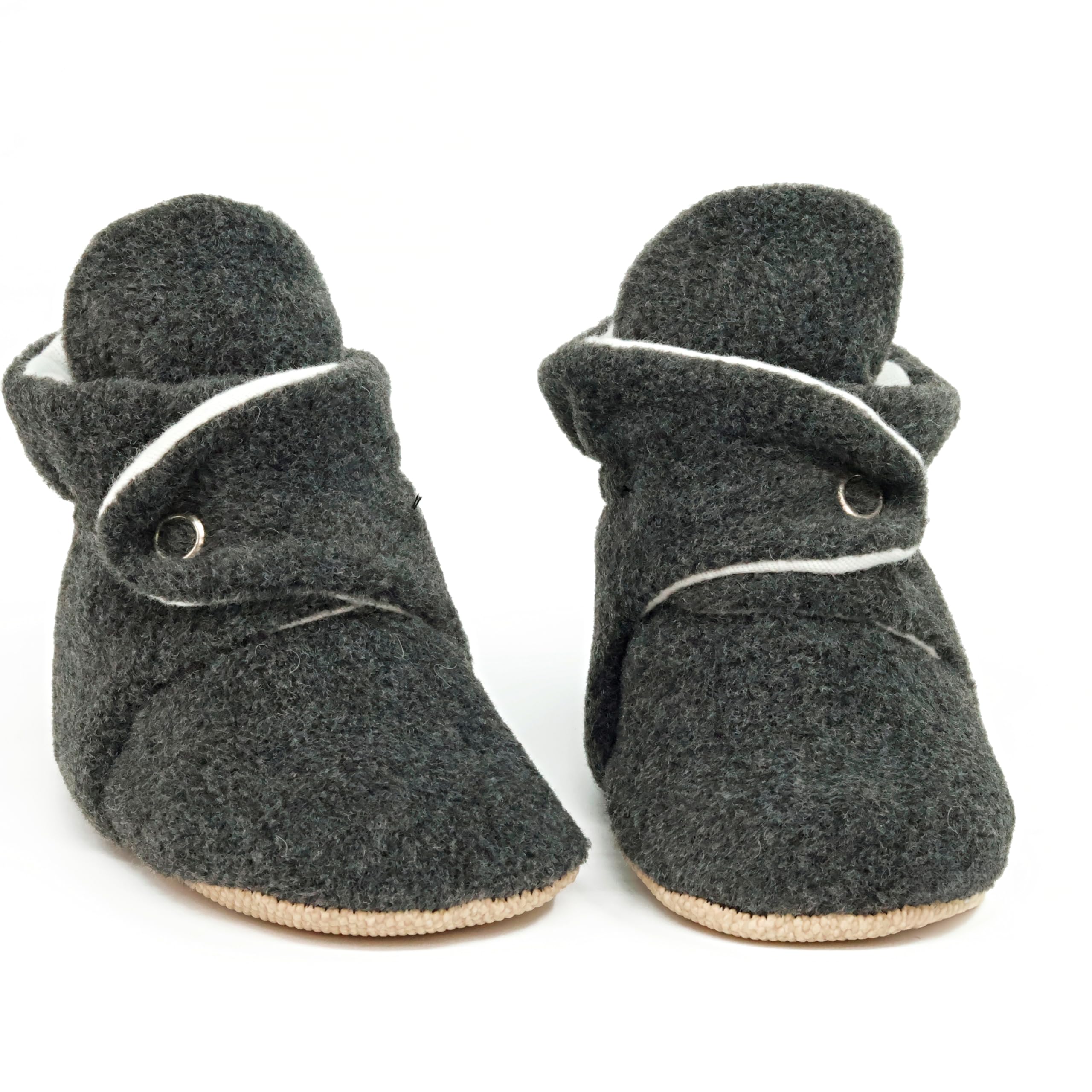 Ella Bonna Fleece Baby Booties - Warm Organic Infant Socks for Newborns & Toddlers - Soft Winter Booties for Indoor & Outdoor Use - Perfect for Playtime, Walks & Keeping Little Feet Cozy