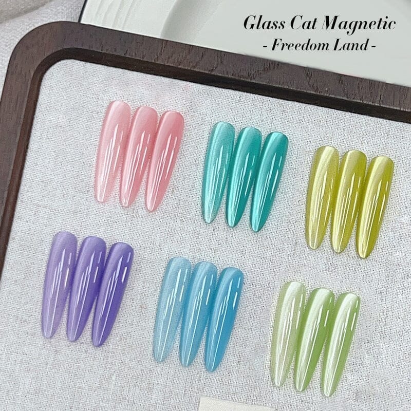 Purple Glass Cat Magnetic Gel Nail Polish - 10ml MY57 for Stunning Cat Eye Nails | Perfect for Salon & Home Manicures