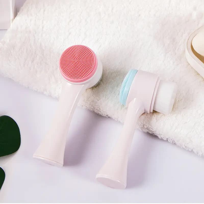 **Cavernshop Silicone Facial Cleansing Brush – 2-in-1 Face Wash & Massager for Deep Pore Exfoliation, Makeup Removal & Dry Skin Care – Perfect for Women & Girls (Ideal for Daily Skincare & Spa-Like Pampering)**
