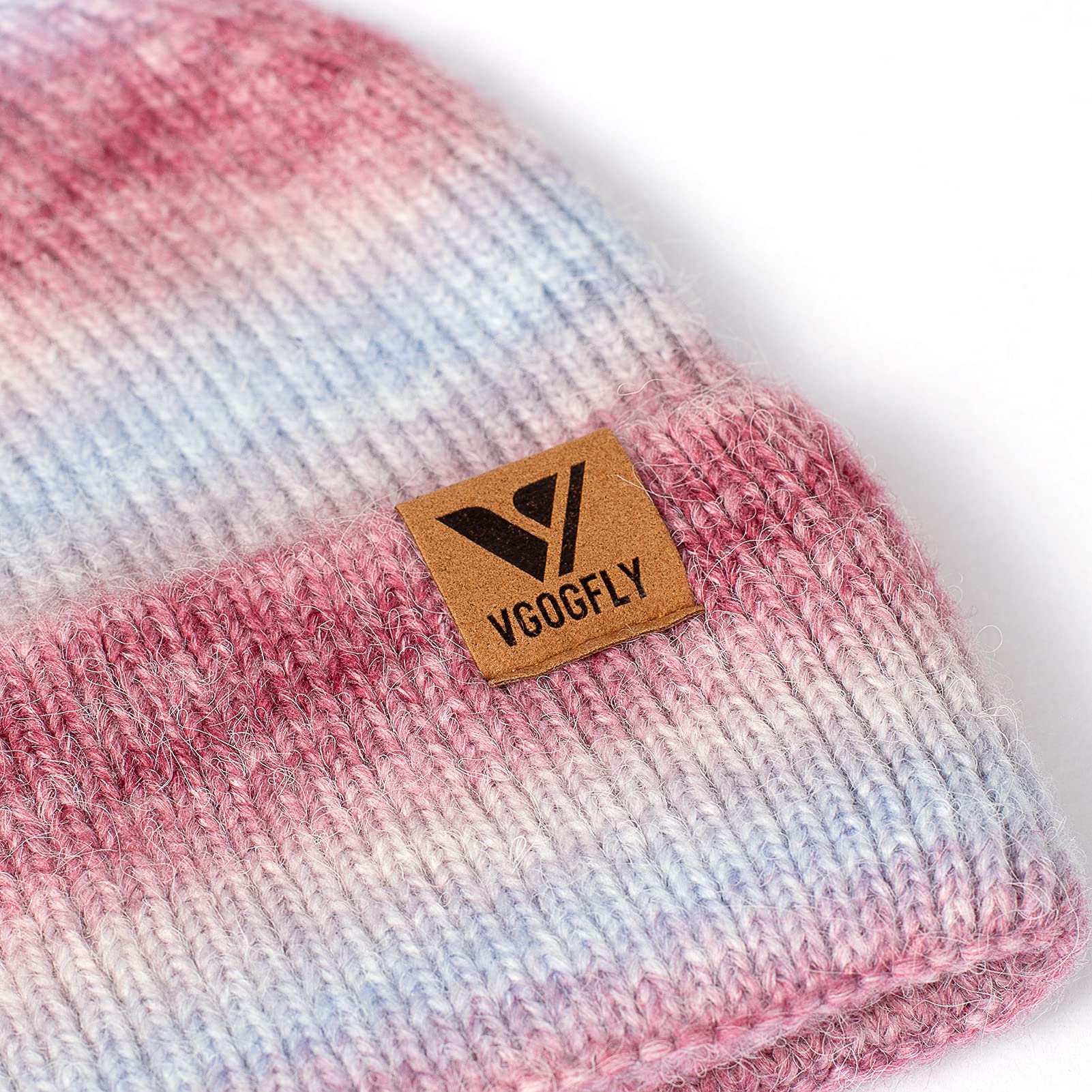 Vgogfly Slouchy Knit Beanie Hat for Men & Women - Warm Winter Skull Cap with Striped & Plain Styles - Perfect for Skiing, Snowboarding & Cold Weather Activities