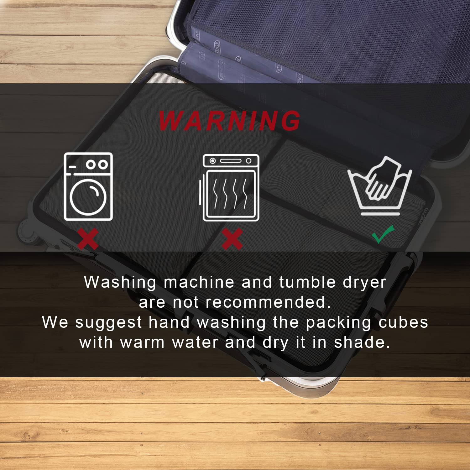 BAGAIL 6-Piece Packing Cubes Set - Lightweight Travel Luggage Organizers for Suitcases - Perfect for Business Trips, Vacations & Weekend Getaways
