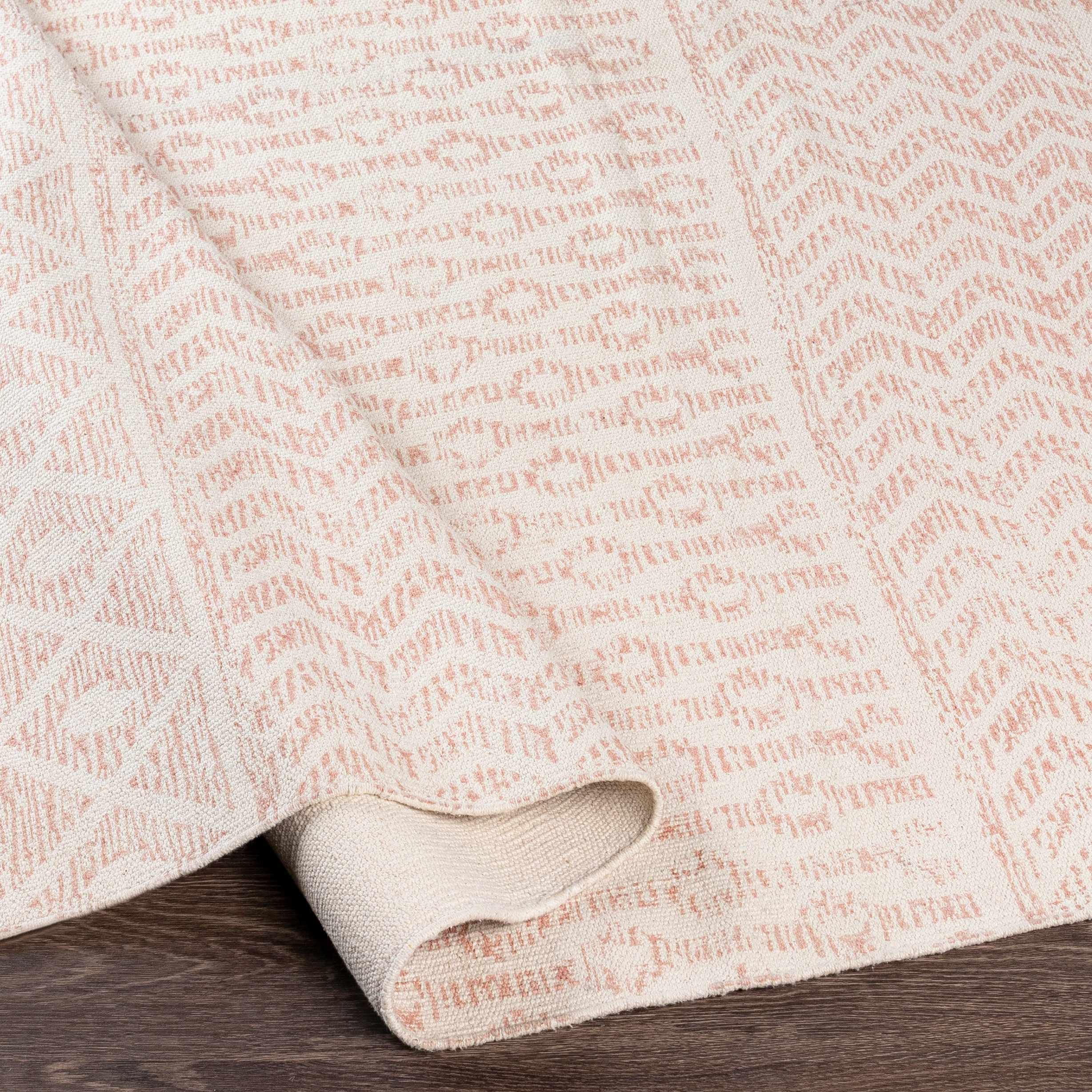 Bohemian Transitional Dark Pink & Beige Hauteloom Beaverlodge Area Rug 9'x12' - Perfect for Living Room & Bedroom Decor
