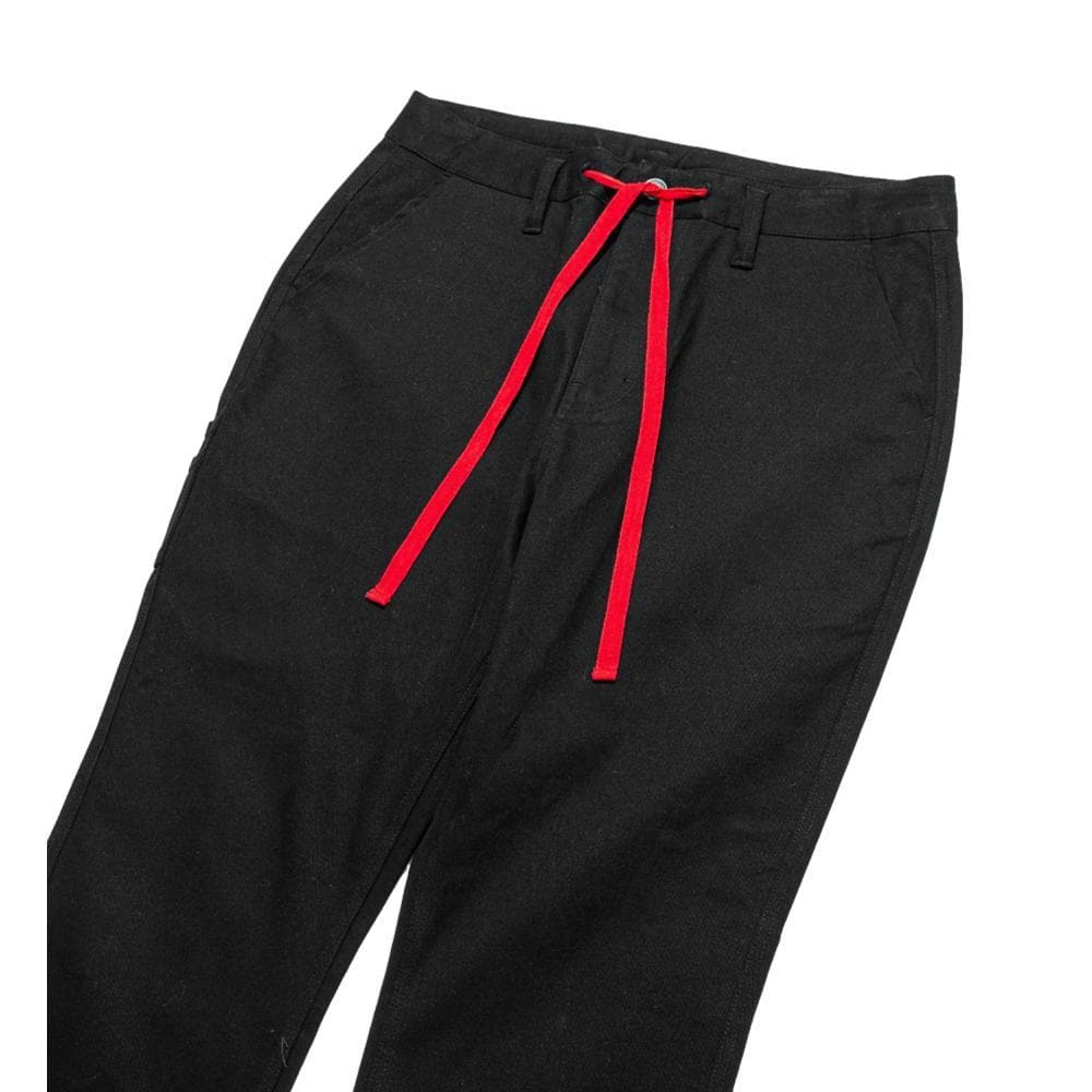 CLOT TEE Tapered Drawstring Pants for Men - Black Casual Joggers with Elastic Waistband | Perfect for Gym, Lounge & Streetwear Fashion