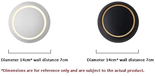 360° Rotating LED Wall Light - Modern Adjustable Bedside Lamp for TV Cabinet, Corridor & Bedroom - White Wall Lamp for Ambient Lighting & Decor