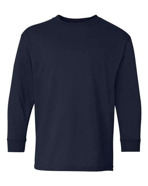 Gildan Heavy Cotton™ Youth Long Sleeve T-Shirt 5400B - Soft & Durable Kids' Tee for School, Sports & Everyday Wear