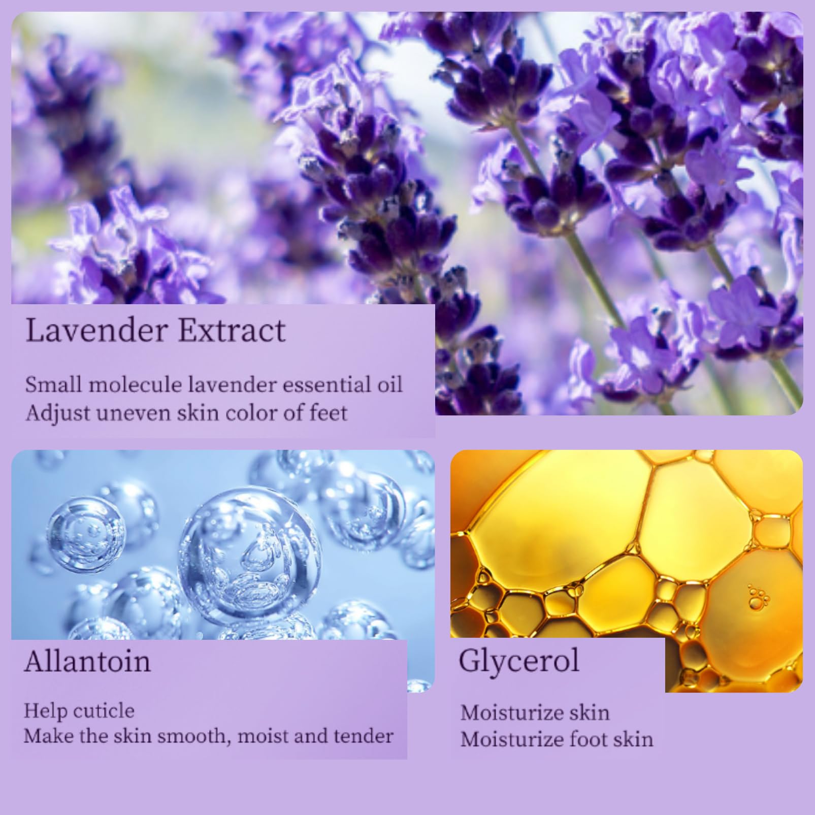3 Pairs Lavender Foot Peel Mask for Hard Skin - Moisturizing & Exfoliating Foot Mask Socks - Nourishes & Softens Feet - Perfect for Pedicures, Spa Days & At-Home Foot Care