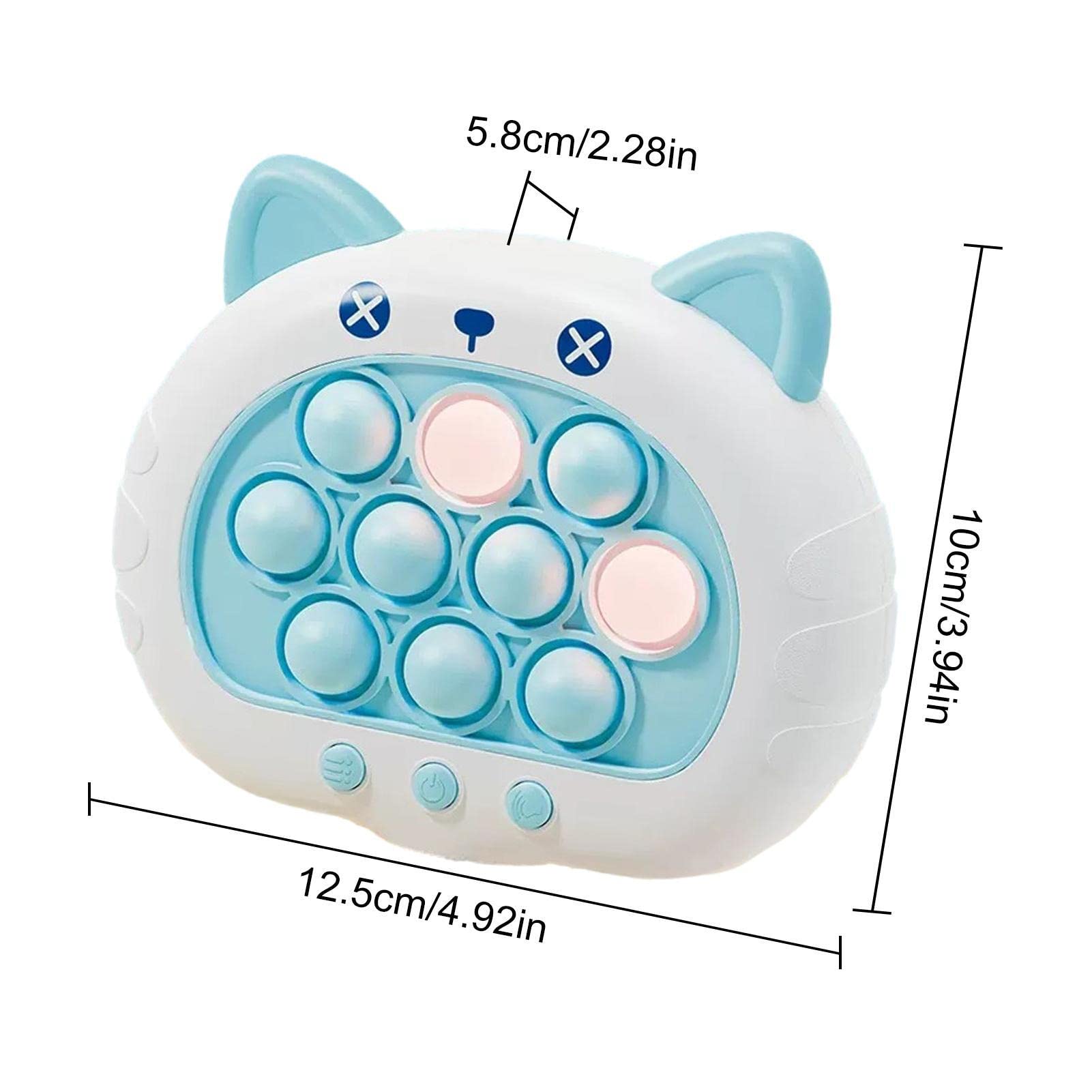 Quick Fidget Game for Kids - Electronic Whack-A-Mole & Popping Speed Game Console with Music - Stress Relief & Fun Bounce Toy for Children's Party, Classroom & Family Game Night