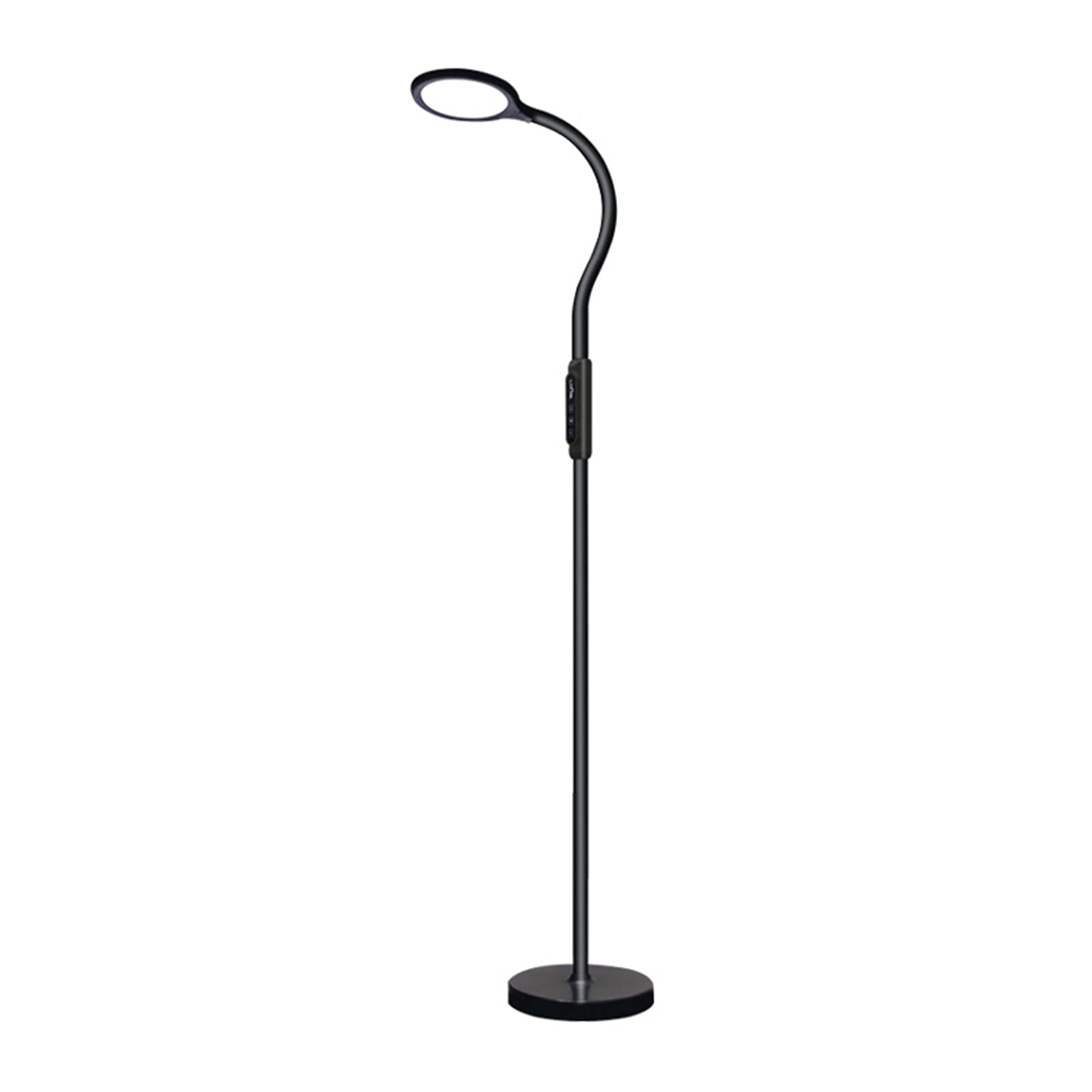 Dimmable LED Floor Lamp with Touch Control - 18W Standing Light, 6 Color Modes, Adjustable Brightness for Living Room, Bedroom, Study - Perfect for Reading, Relaxing & Home Decor (Black)