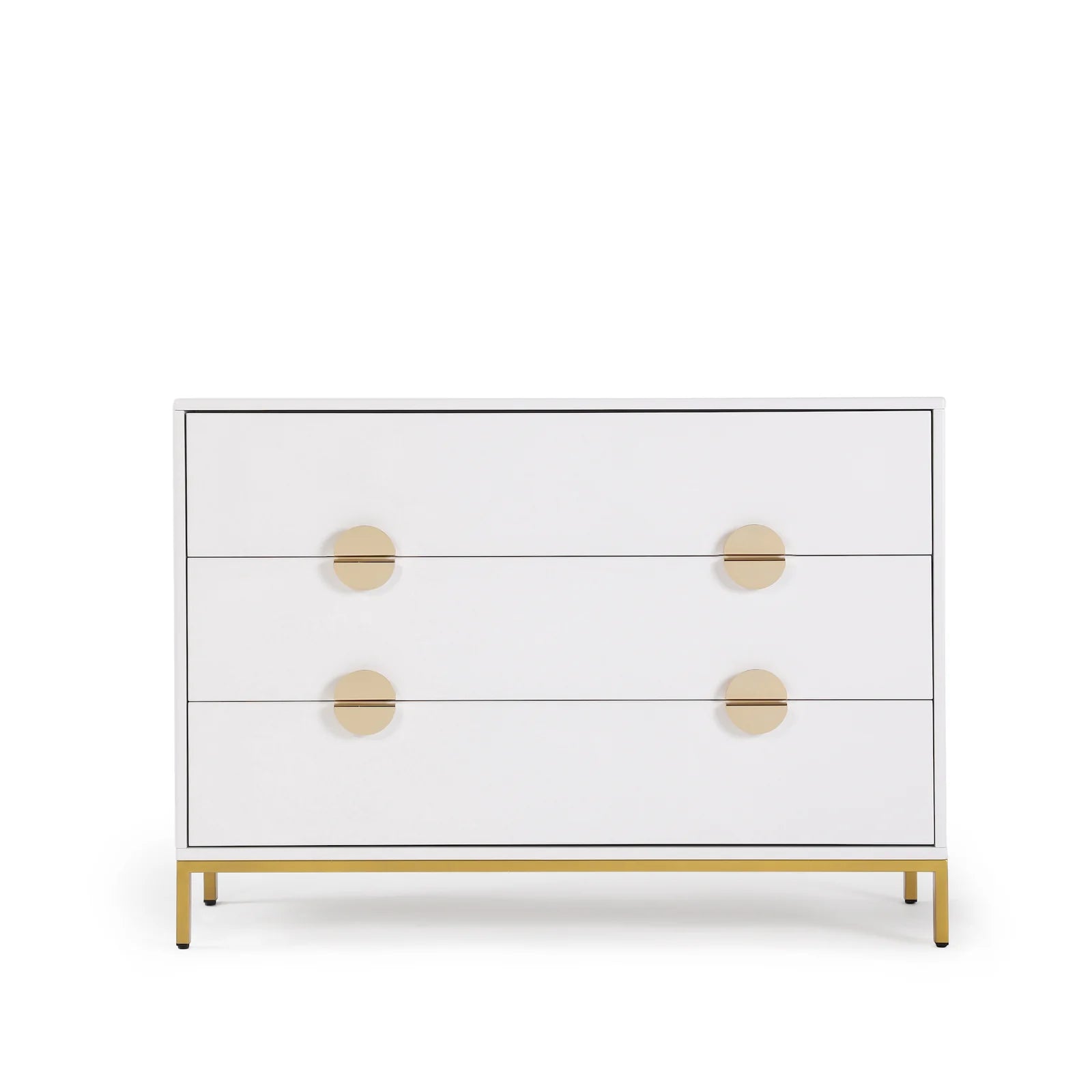Chicago 3 Drawer Dresser - Solid Wood Bedroom Chest of Drawers for Storage | Perfect for Home, Office & Dorm Organization