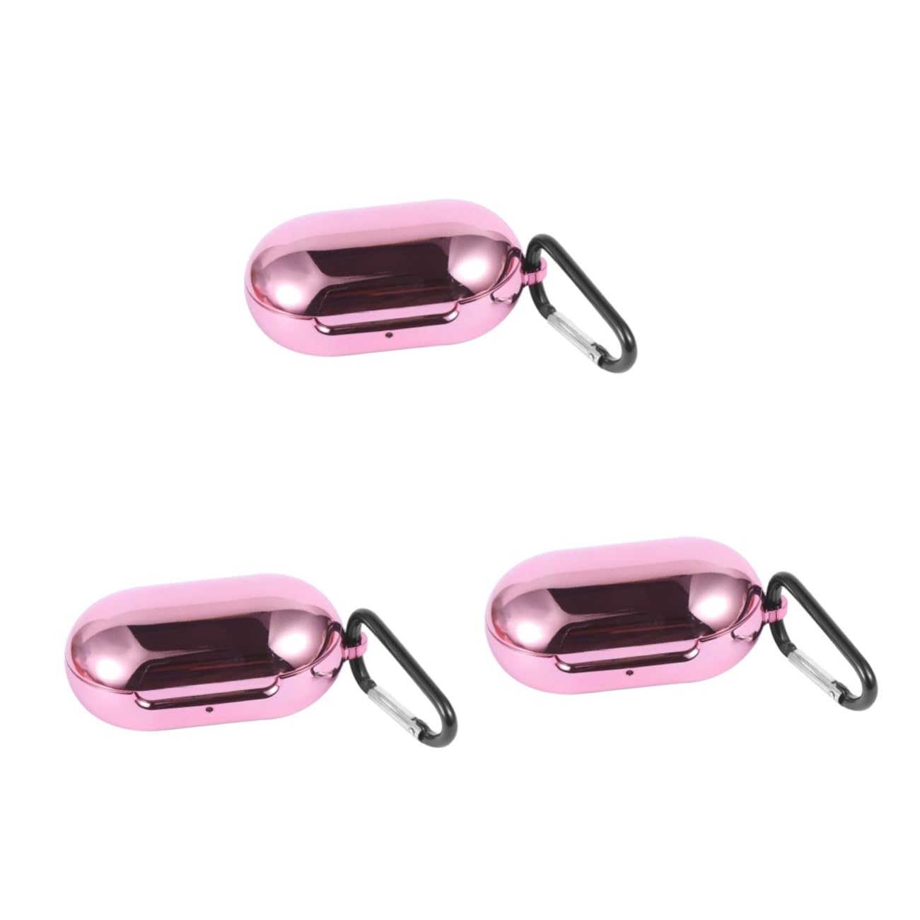 Mikikit 3-Piece Headset Carrying Case - Shockproof TPU Earphone Protective Storage Pouch for Travel, Gym, and Daily Use