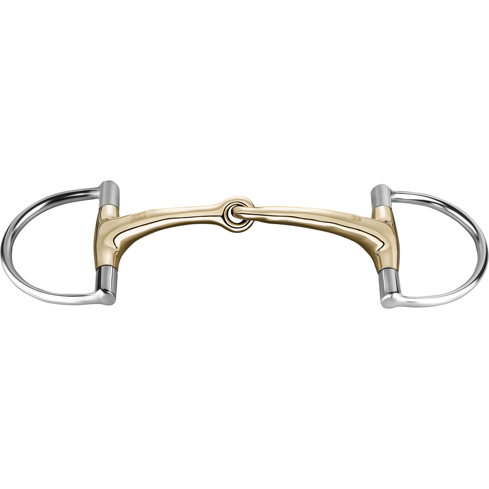 Herm Sprenger Dynamic RS Sensogan Single Jointed Hunter Jumper Dee Ring Bit 14mm - Premium Horse Training Bit for Dressage & Jumping
