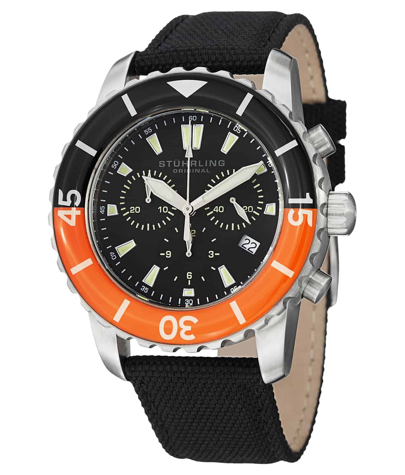 Black Dial / Black PVD Case / Black Leather Strap Tang Buckle