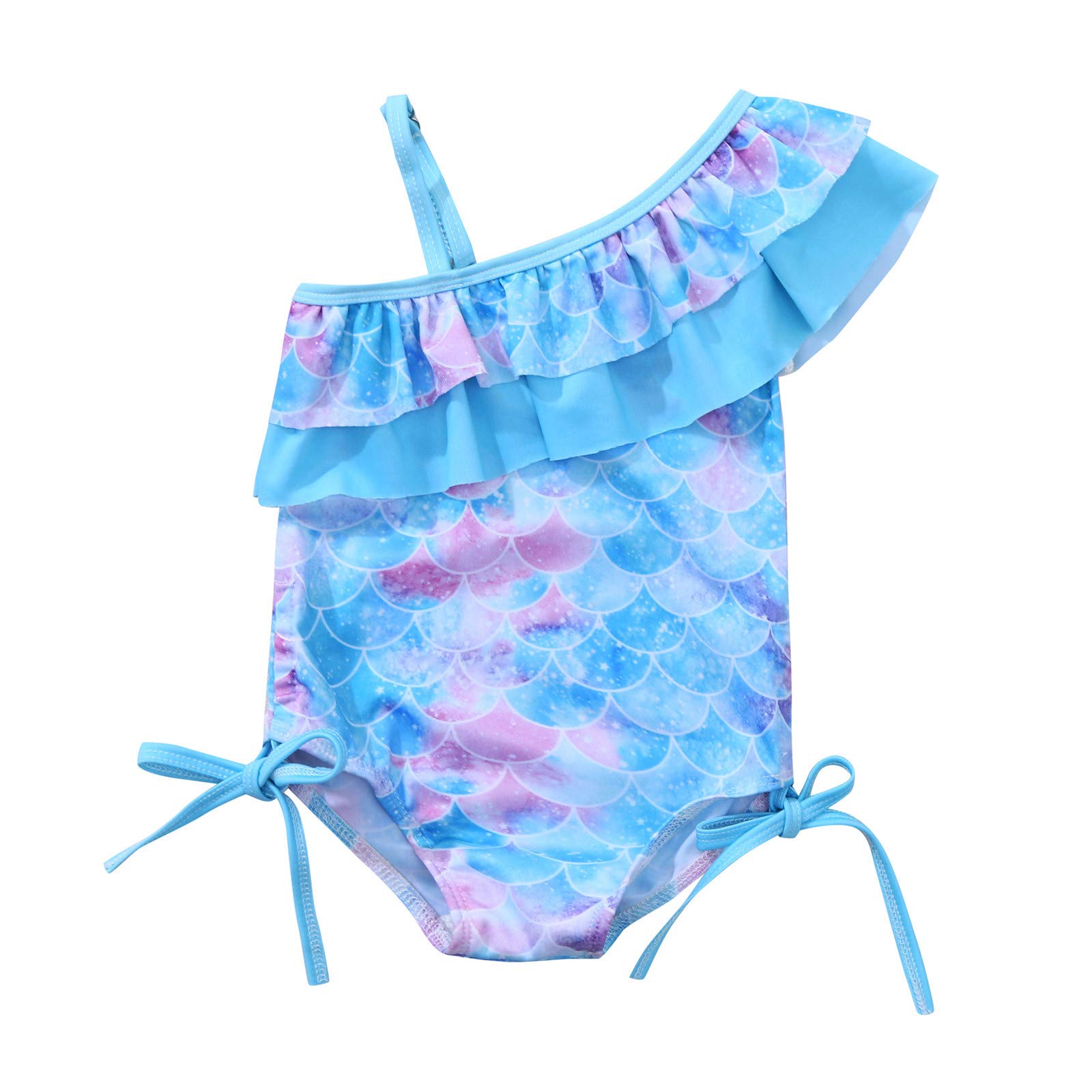 **Toddler Girls Long Sleeve Monkini Swimsuit - UPF 50+ Sun Protection, Quick-Dry Swimwear for Kids 8 Years - Perfect for Beach, Pool & Summer Water Play**