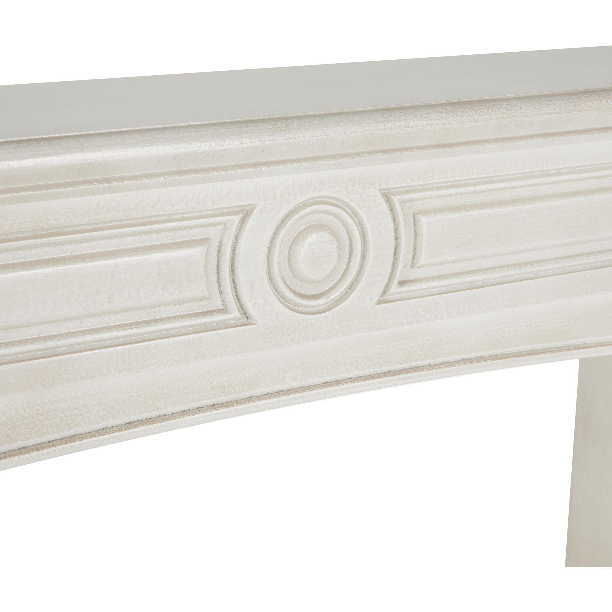 White Alfredo Fireplace Mantel - Elegant Home Decor for Living Room, Bedroom & Cozy Spaces