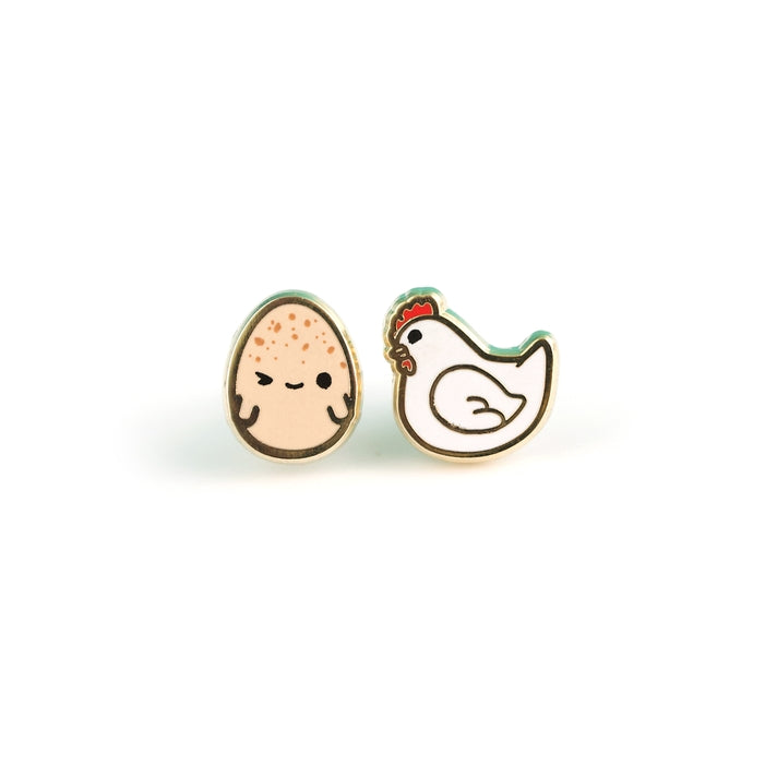 Chicken or Egg Dangle Earrings - Fun & Unique Jewelry for Women - Perfect for Parties, Gifts & Everyday Wear