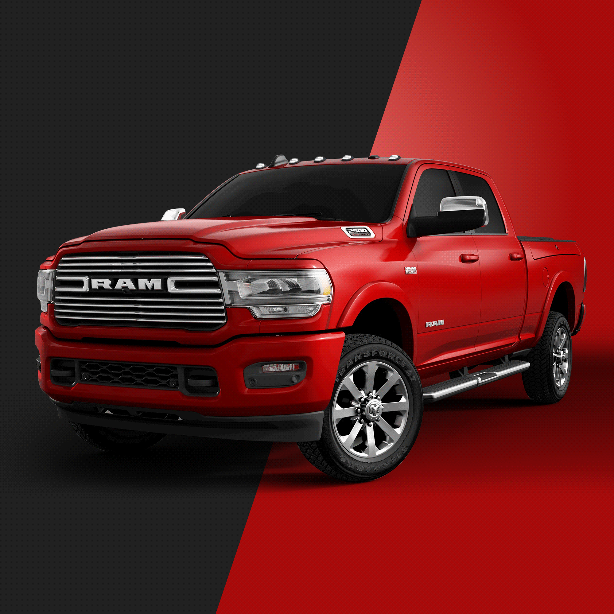 **Dodge RAM 2500/3500 (2003-2018) 5-Piece Ultra Bright RGB LED Cab Roof Lights with Bluetooth App & Multiple Lens – Off-Road, Truck Customization, Night Driving**