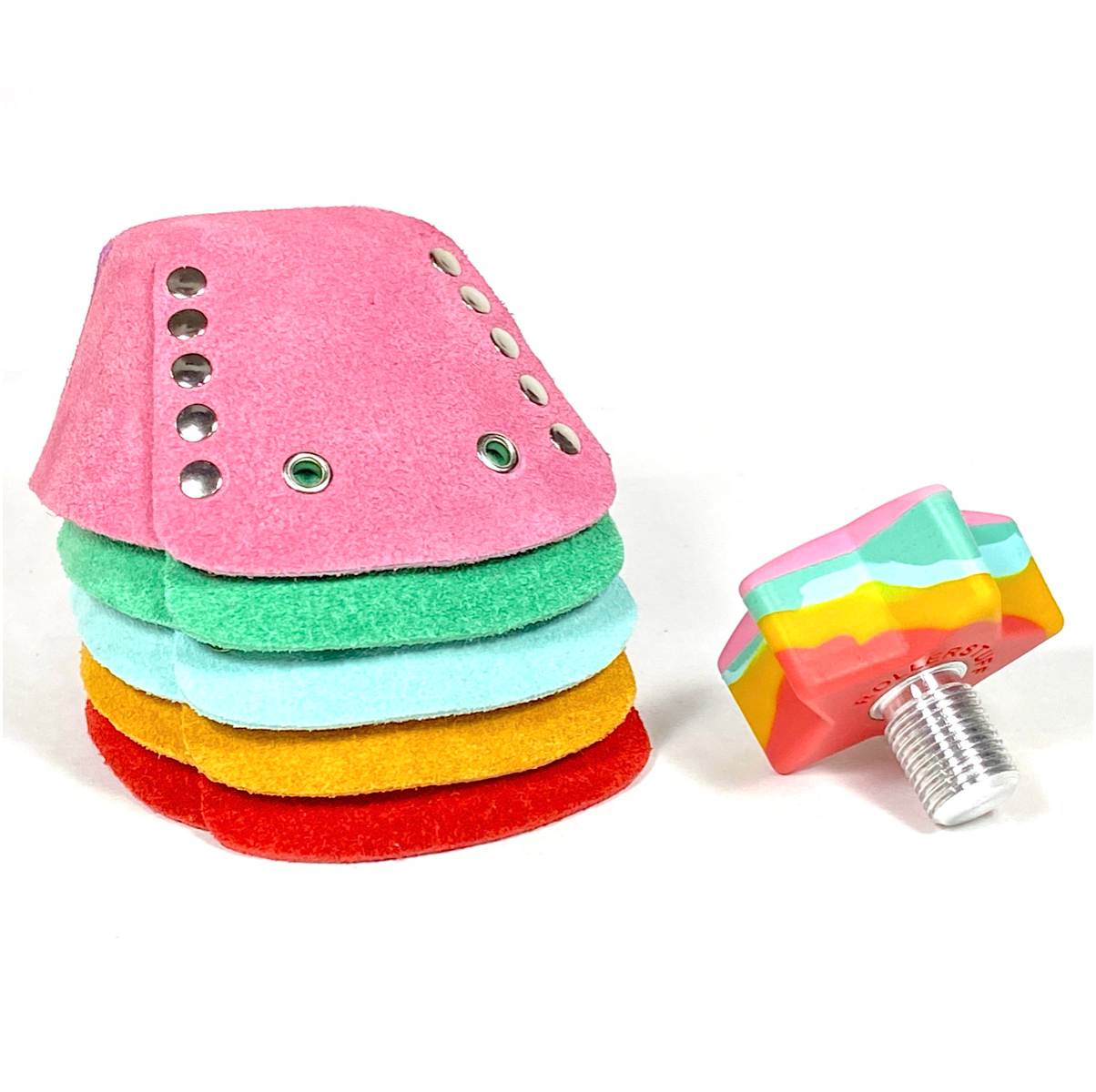 RollerStuff Twinkle Toes Adjustable Roller Skate Toe Stops - Premium Gobstopper for Roller Derby, Artistic Skating & Outdoor Rollerblading
