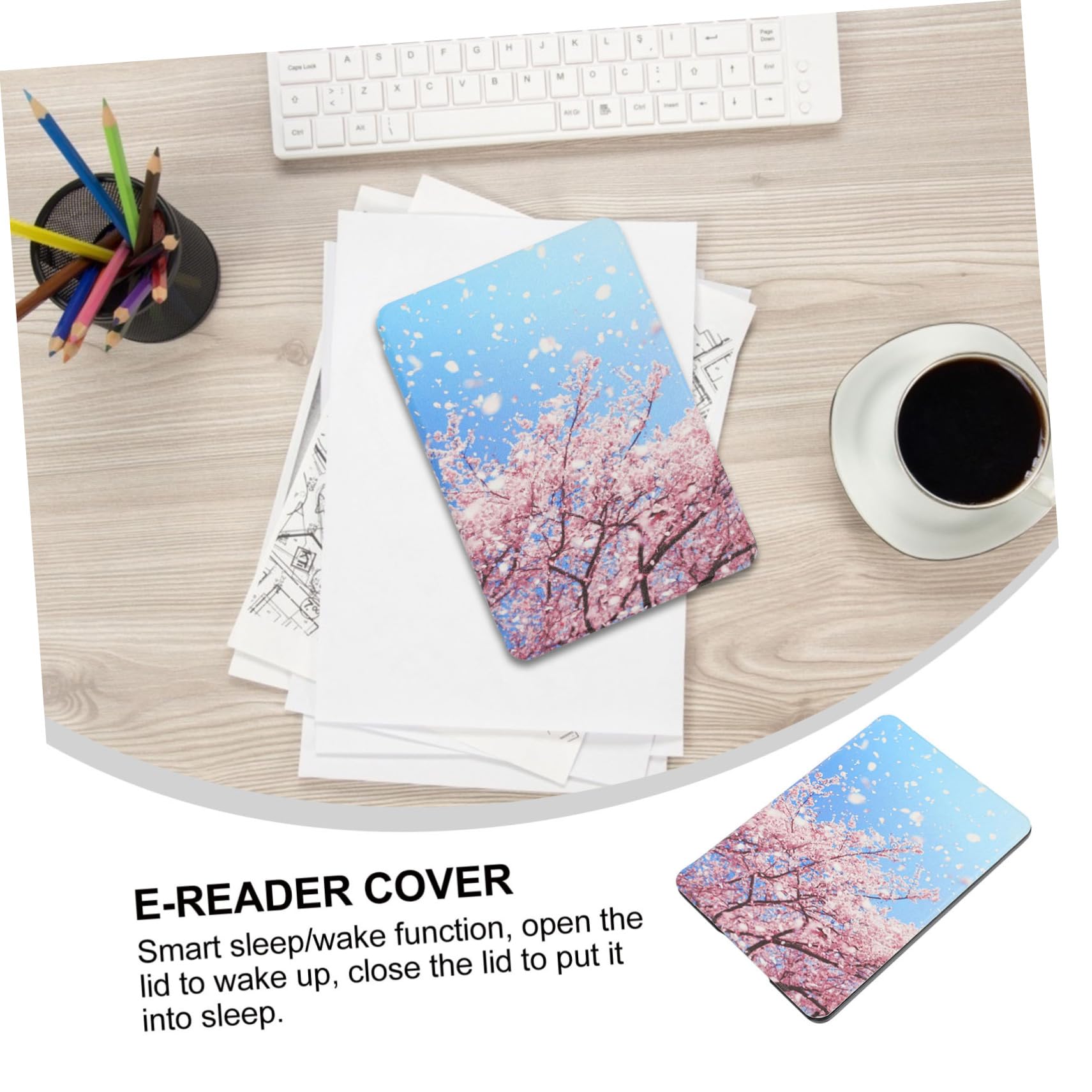 ARTIBETTER 3-Pack White Patterned TPU Protective Case for Kindle E-Readers - Auto Wake/Sleep Cover for Kindle Paperwhite, Oasis & Voyage - Perfect for Reading, Travel & Daily Use