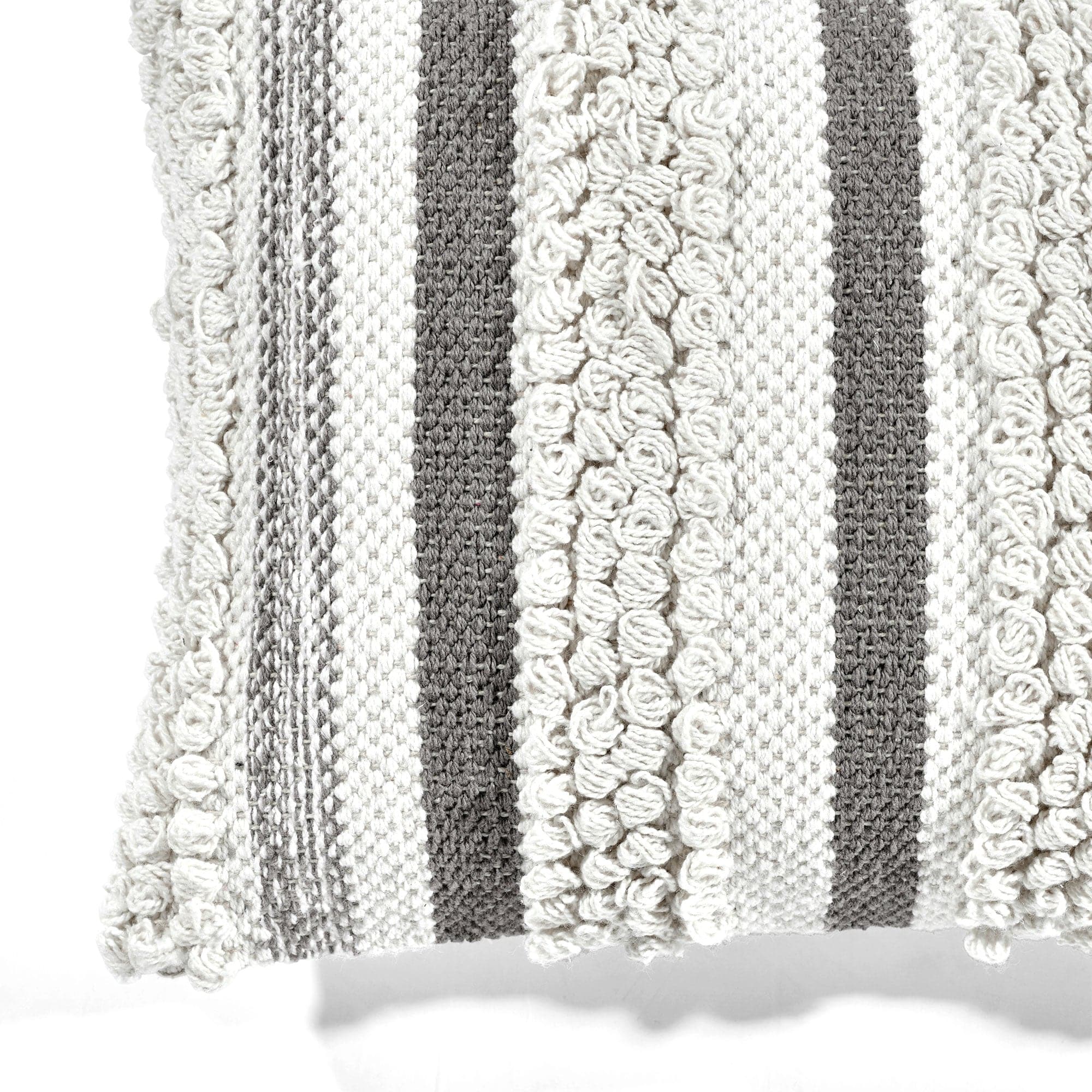 Bria Stripe Decorative Pillow Cover - Soft Cotton Cushion Case for Sofa, Bed & Home Decor - Perfect for Living Room, Bedroom & Cozy Spaces