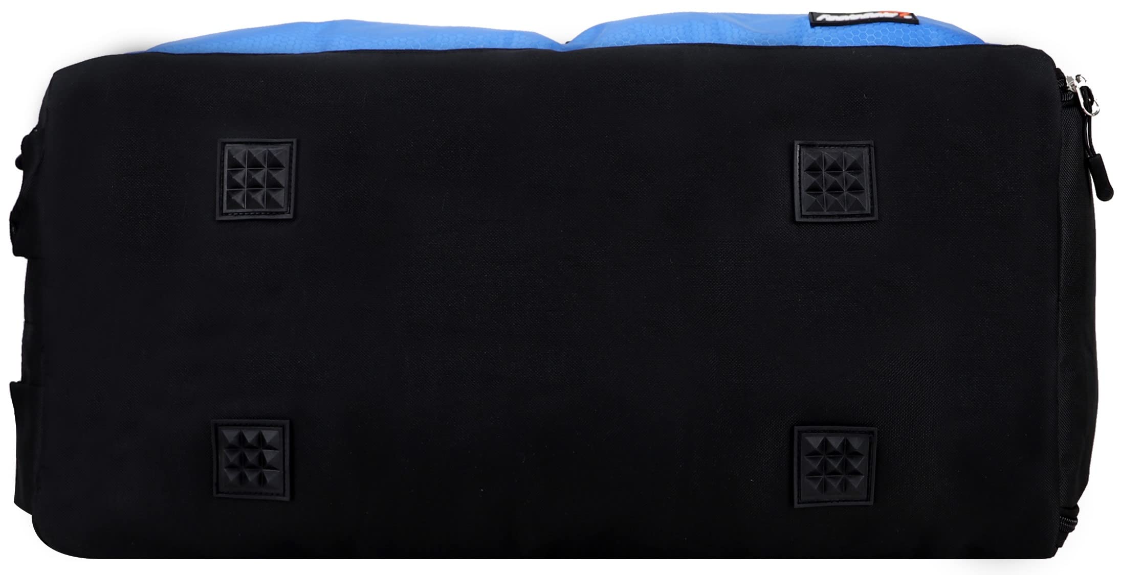 FoolsGold Large Sports Holdall Duffel Bag - Waterproof Gym Bag for Men & Women - Perfect for Travel, Workout, Sports Gear Storage (Black/Blue)