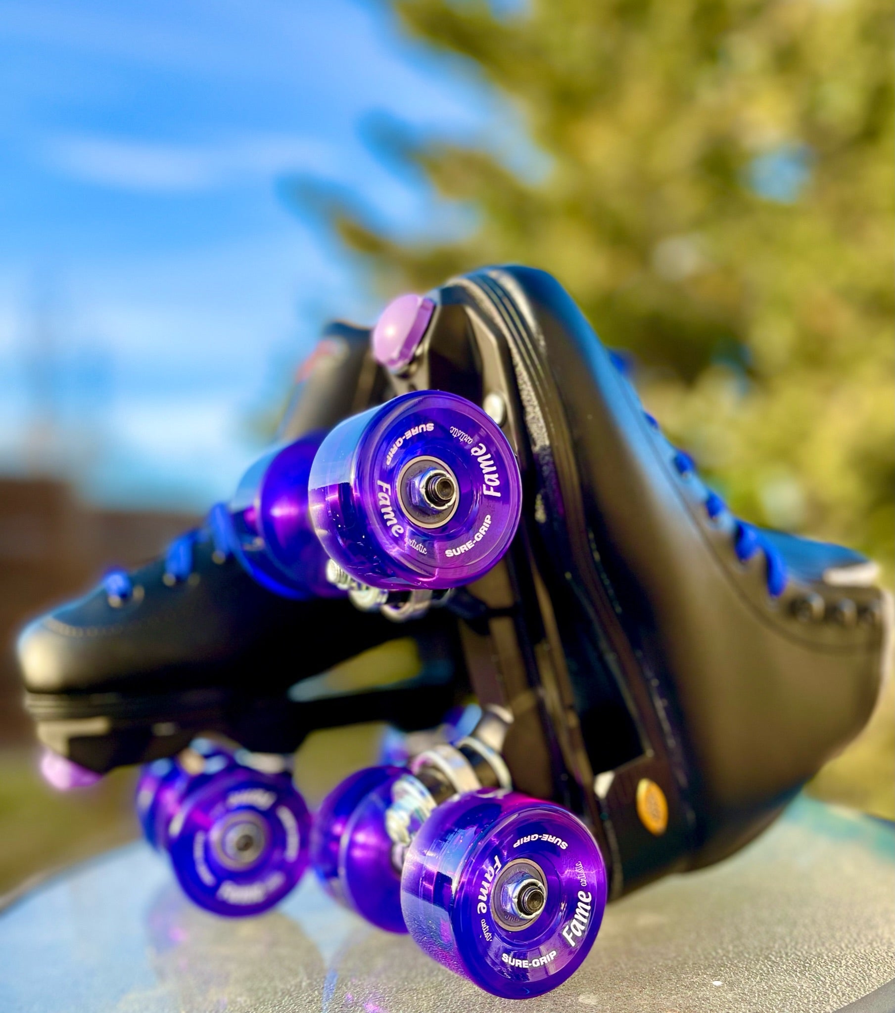 Sure Grip Fame Roller Skates - Women's Quad Skates for Indoor & Outdoor Use - Perfect for Rink, Park, and Street Skating