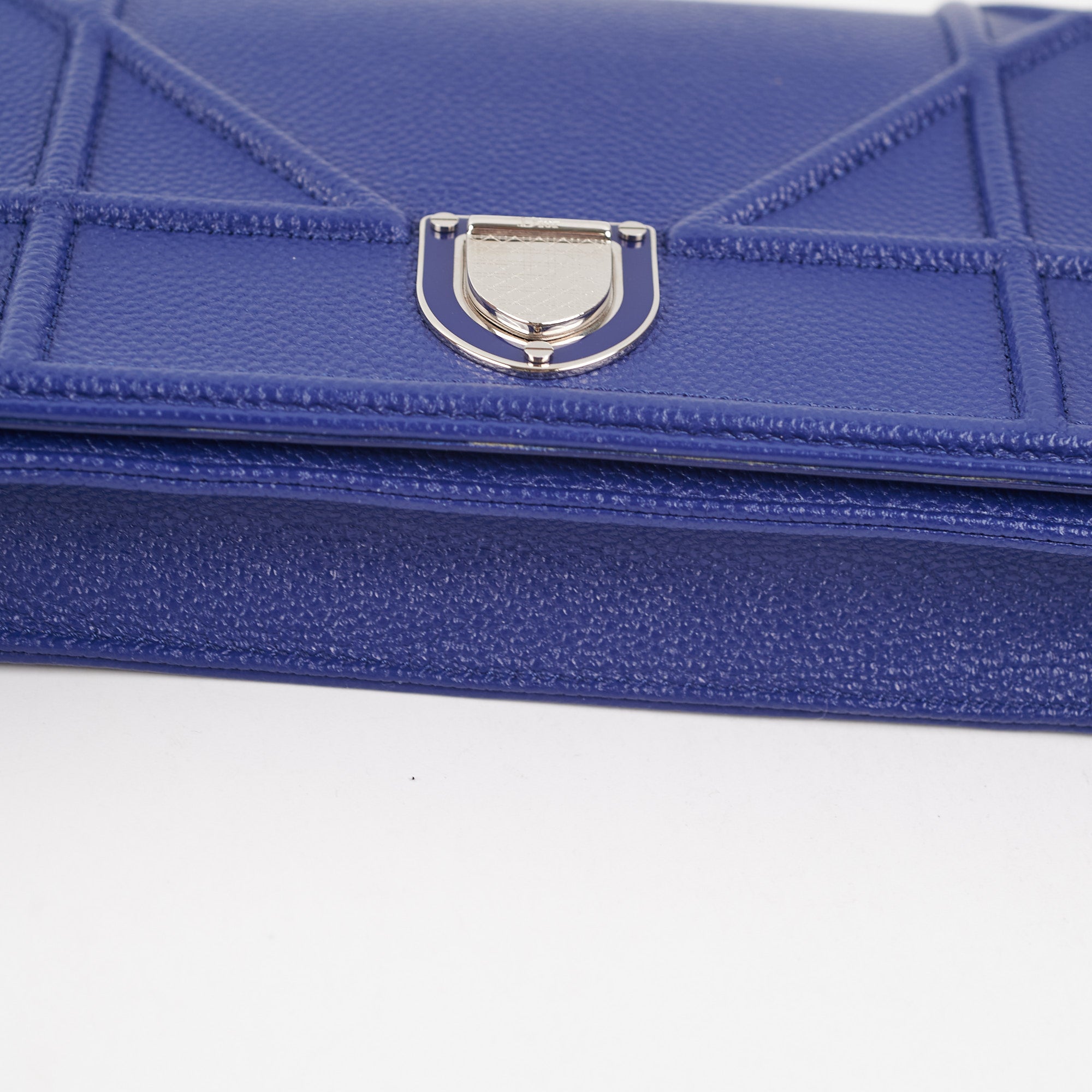 Dior Diorama Wallet On Chain WOC Blue Leather Crossbody Bag for Women | Luxury Designer Handbag for Evening Parties & Special Occasions