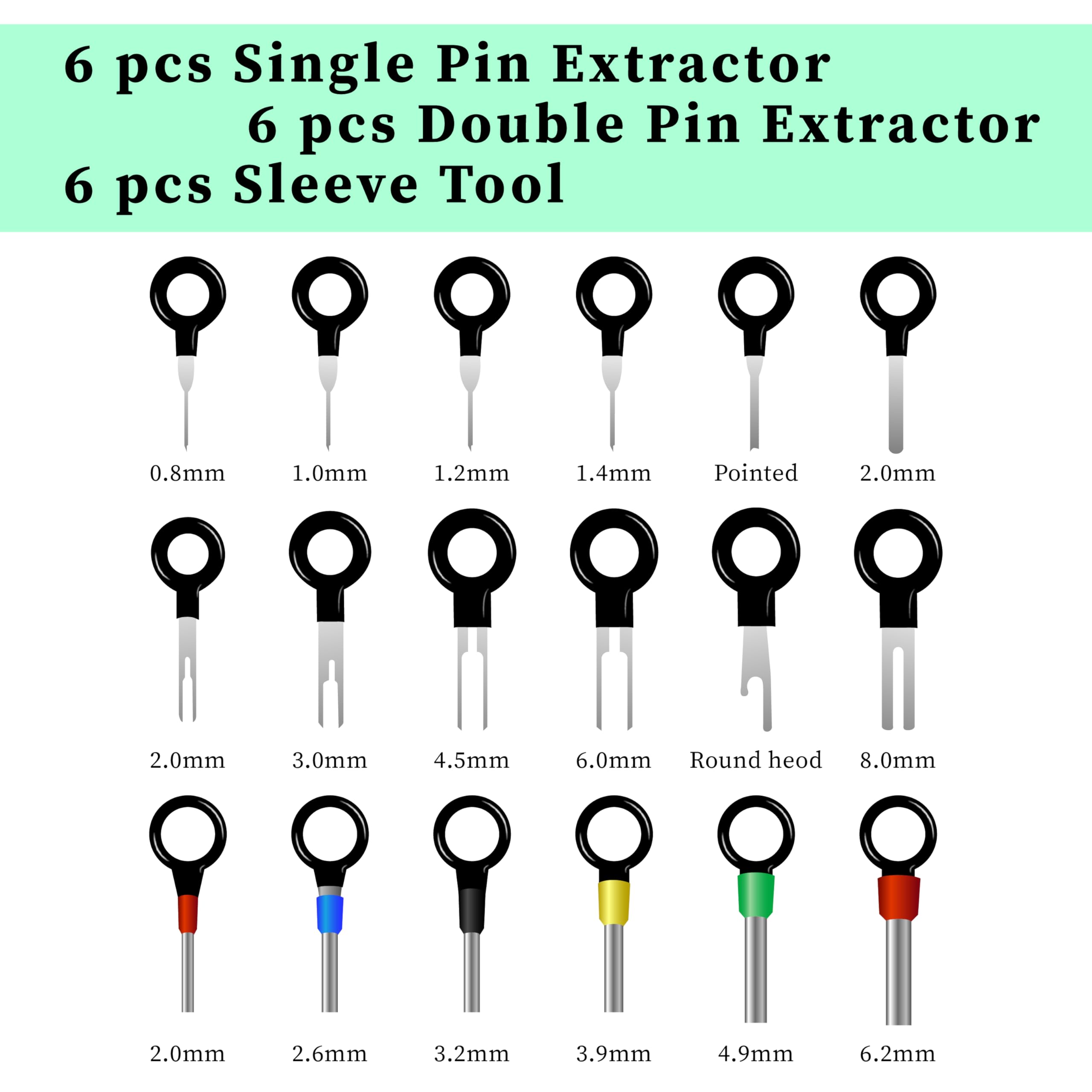 41 PCS Automotive Terminal Removal Tool Kit - Electrical Pin Extractor & Depinning Tool Set for Wire Connectors - Repair Kit for Cars, Trucks, Home Appliances - Perfect for DIY Auto Repairs & Electrical Maintenance