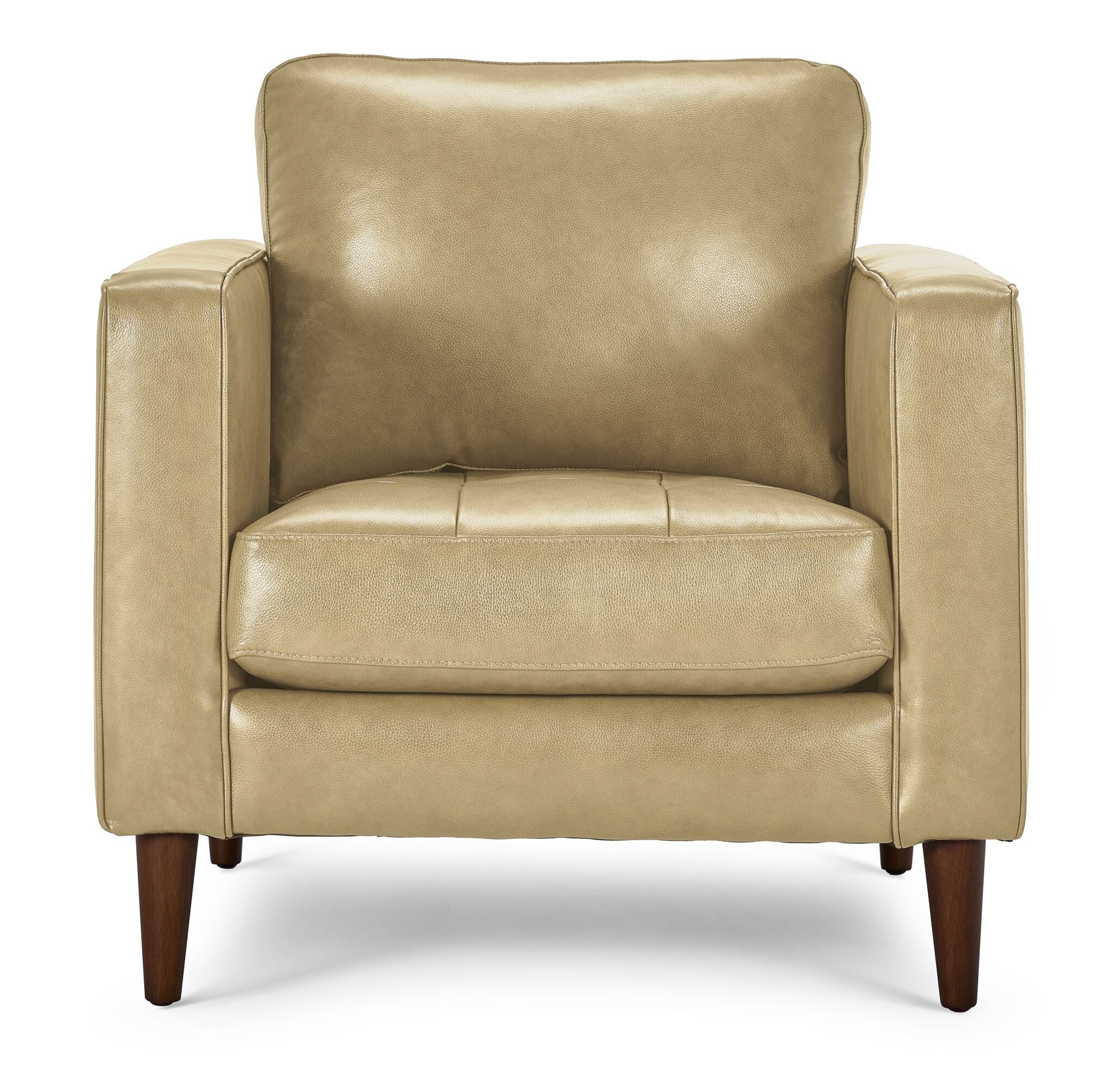 Premium Bari Leather Chair in Elegant Stone Color - Stylish and Comfortable Seating for Living Room, Office, or Study