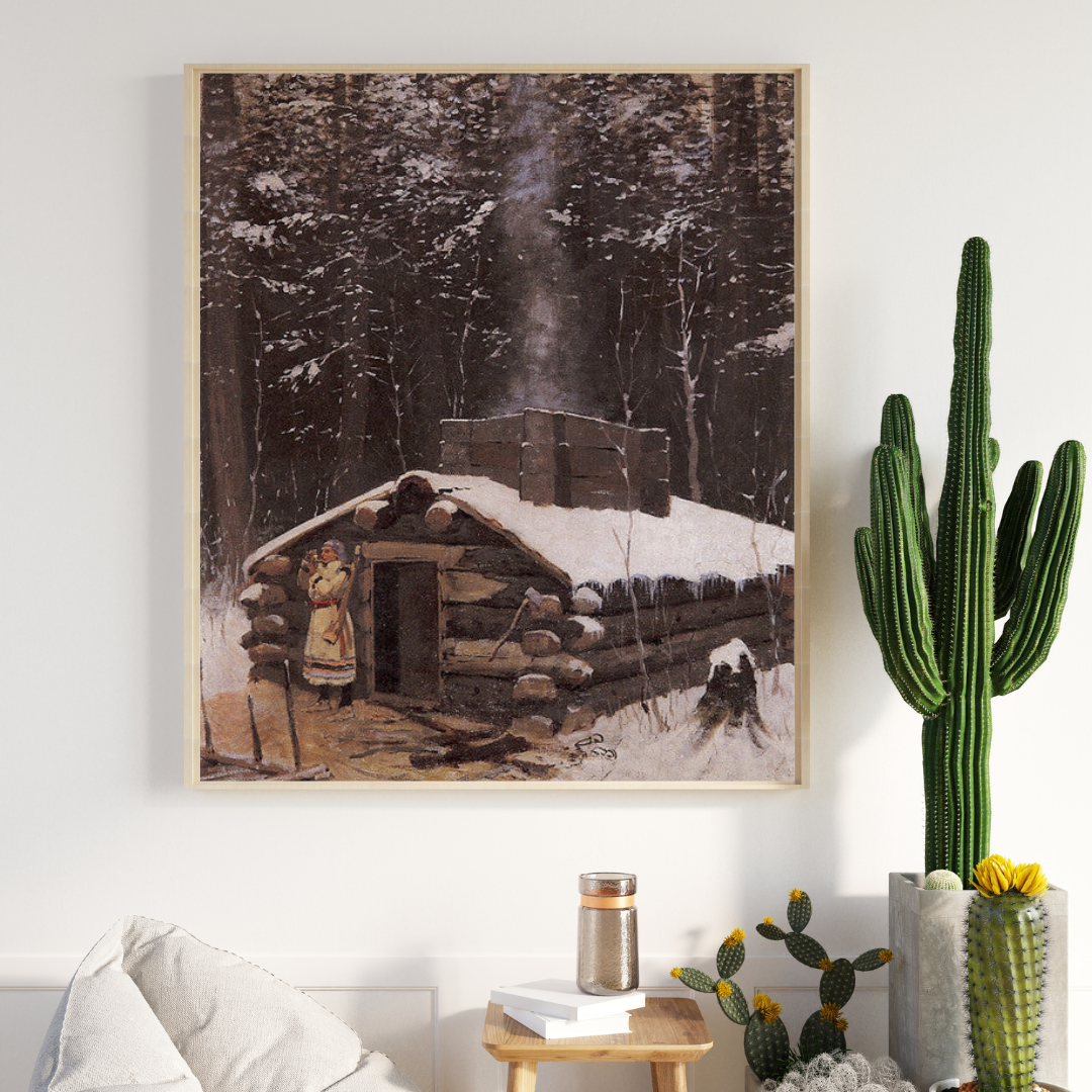 Antoine's Cabin 1890 - Vintage Rustic Wooden Cabin Model - Perfect for Home Decor, Collectibles & Historical Displays
