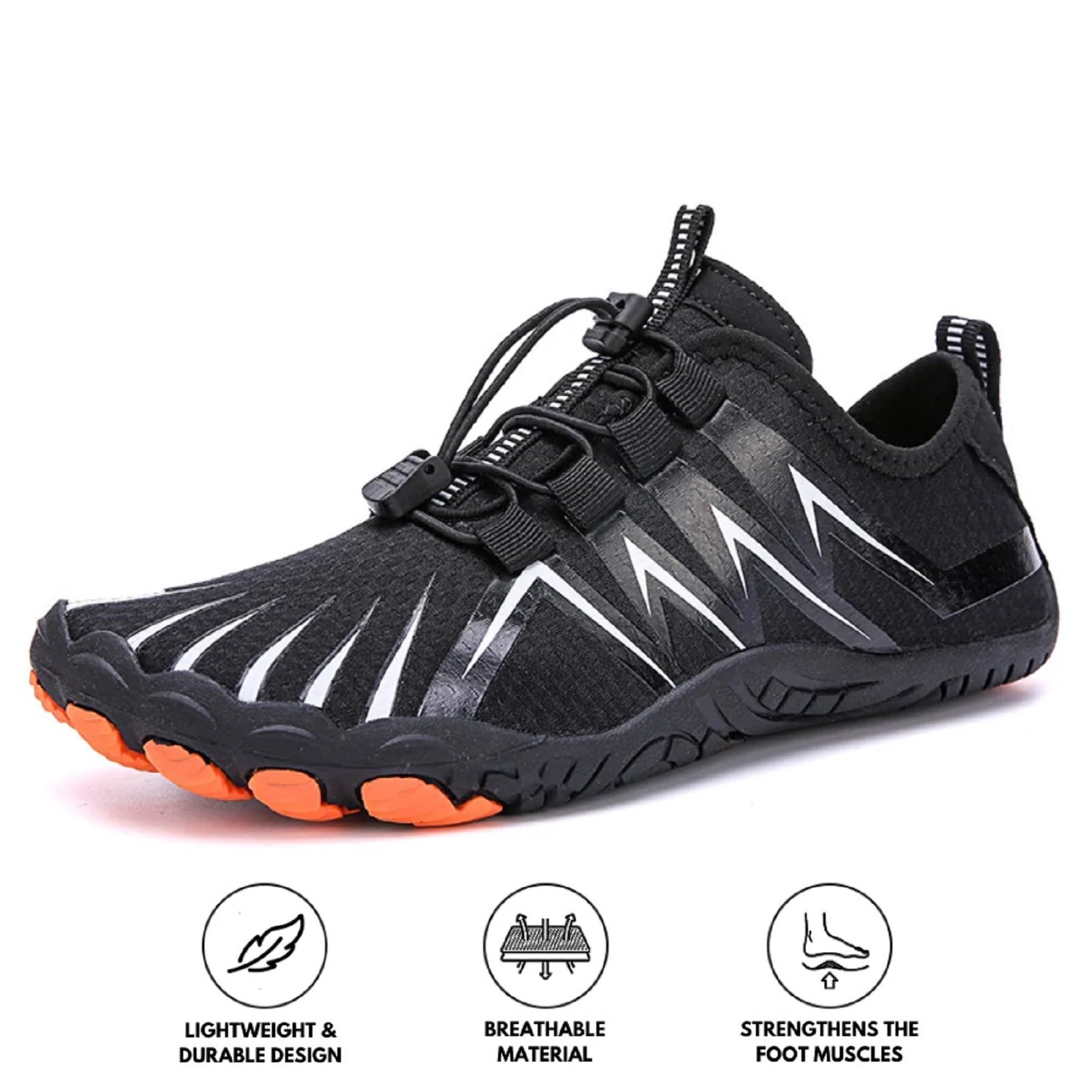 Panthera Max - Lightweight Barefoot Shoes for Men & Women | Non-Slip, Quick-Dry, Wide Toe Box | Perfect for Walking, Running & Outdoor Activities | Breathable & Fashionable Unisex Design