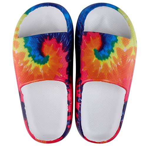 Slide White Multi Tie Dye-ultrasoft-version