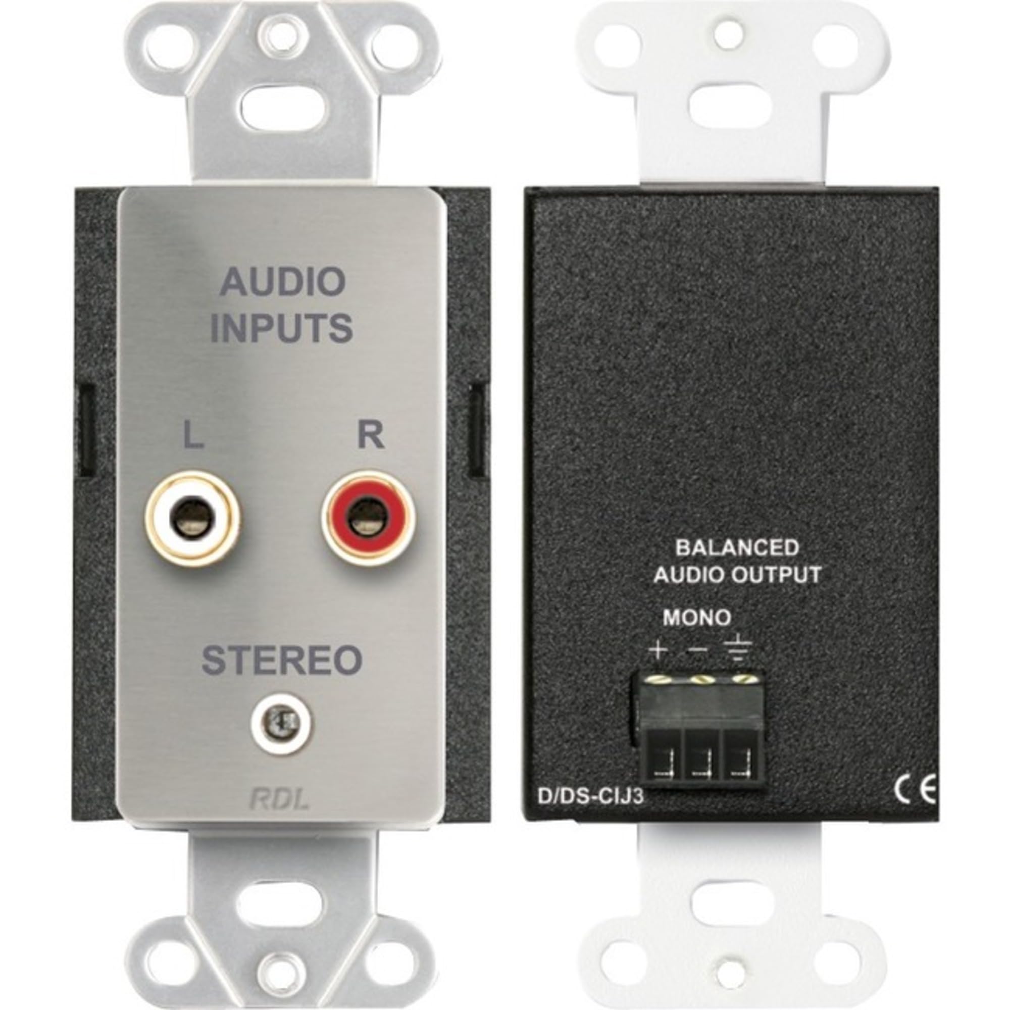 RDL DS-CIJ3 Mono Consumer Input Jacks - Professional Audio Connectors for Home Studio, DJ Equipment & Live Sound Systems