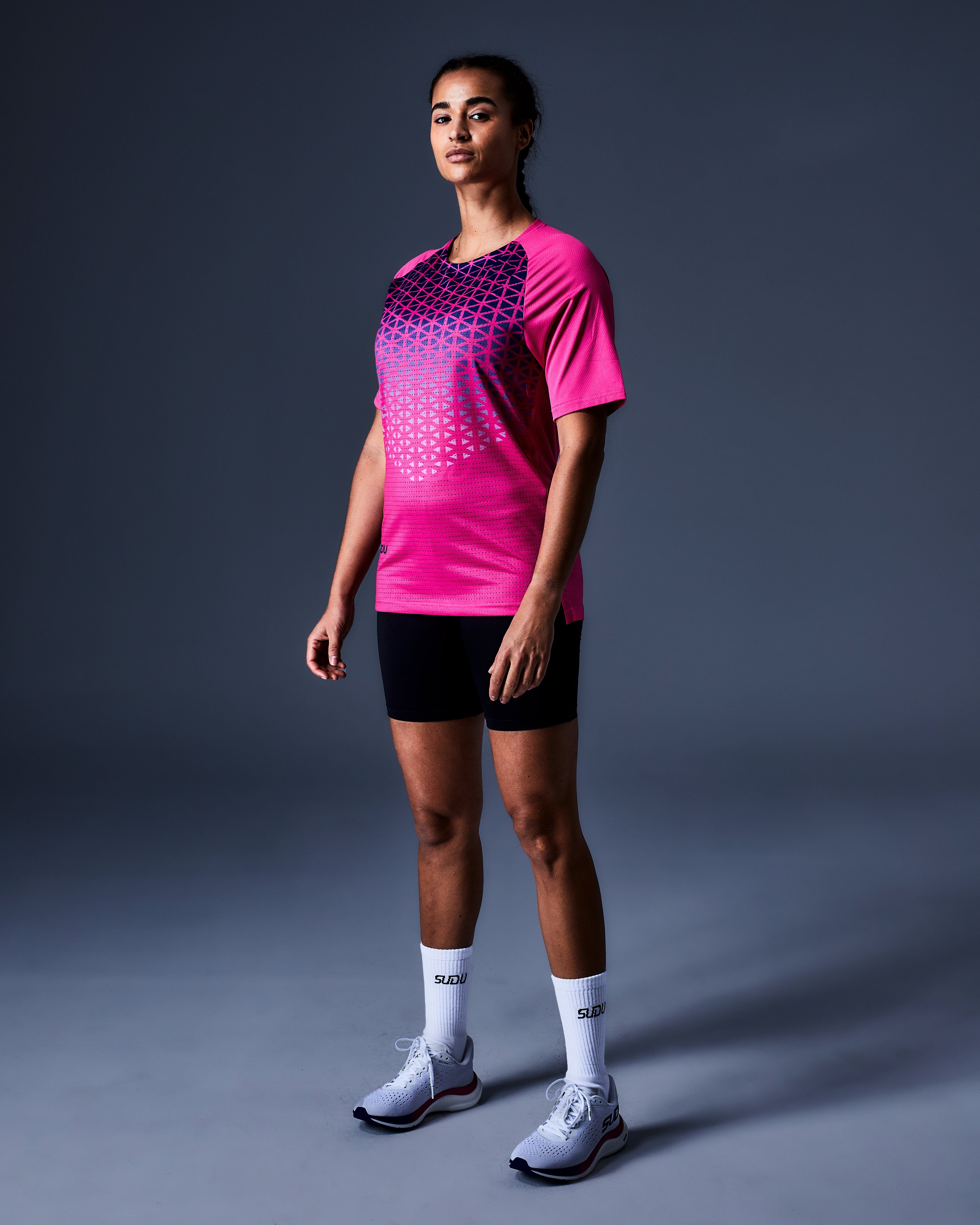 SRT SS 01 Short Sleeve T-Shirt for Men - Soft Cotton Casual Tee in Pink & Dark Blue - Perfect for Summer Outfits, Gym Wear and Everyday Comfort