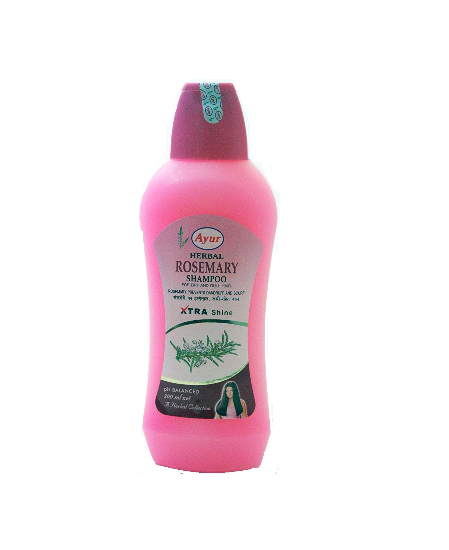 Ayur Herbal Rosemary Shampoo for Hair Growth & Extra Shine - 500ml Natural Hair Care for Dry, Damaged Hair - Perfect for Daily Use & Scalp Nourishment