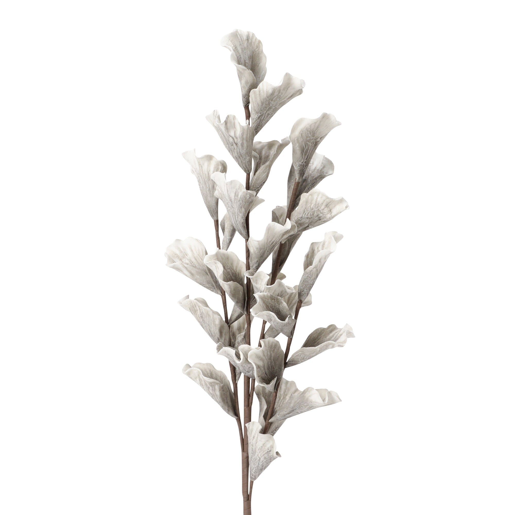 Artificial Lily Plant in Light Grey - Perfect for Home Decor, Office, and Wedding Centerpieces
