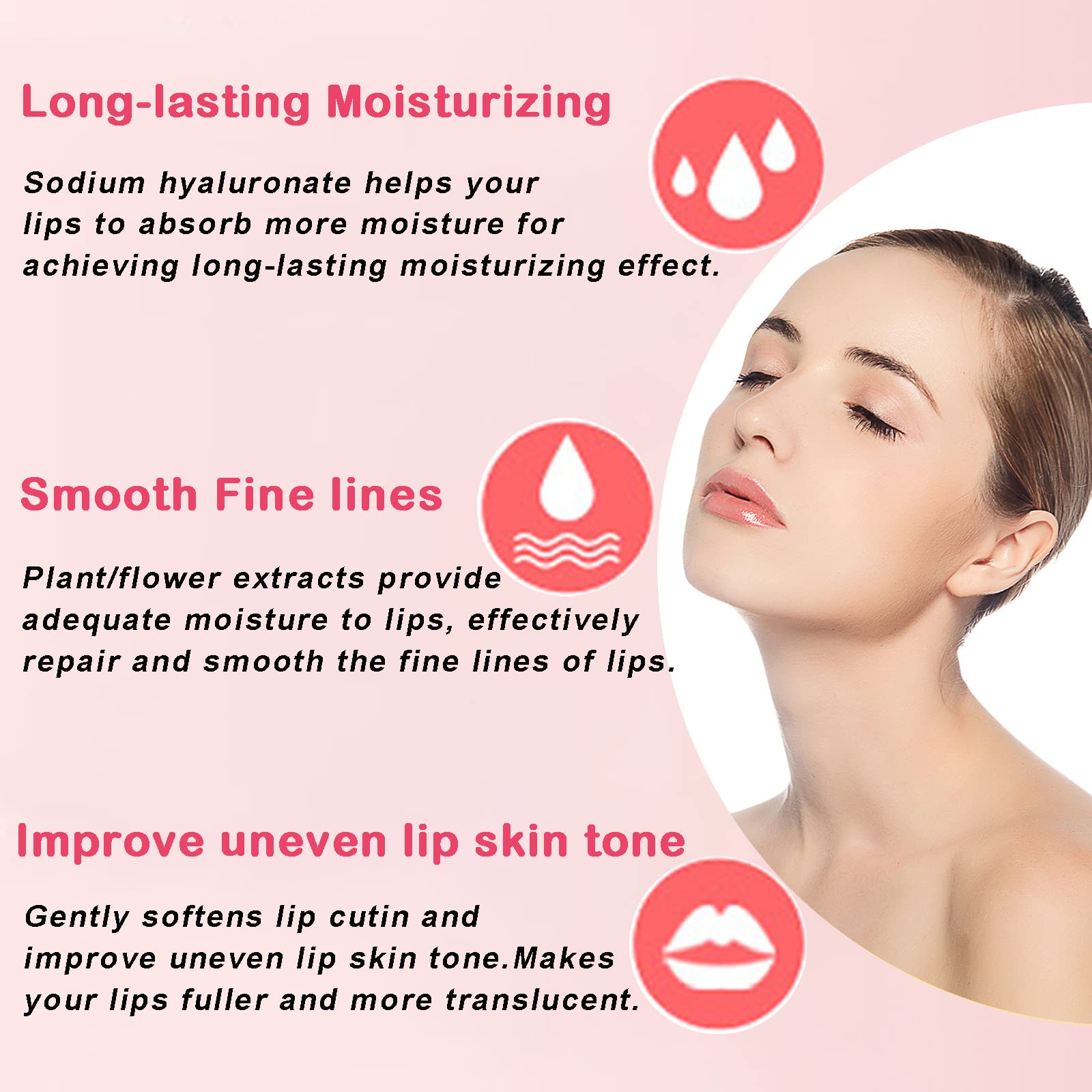 Permotary 30 PCS Collagen Lip Mask - Hydrating Lip Care Gel Pads for Moisturizing, Reducing Chapped Lips & Smoothing Fine Lines - Plumping Lip Patches for Firm & Hydrated Lips - Perfect for Night Care, Makeup Prep & Dry Lip Treatment
