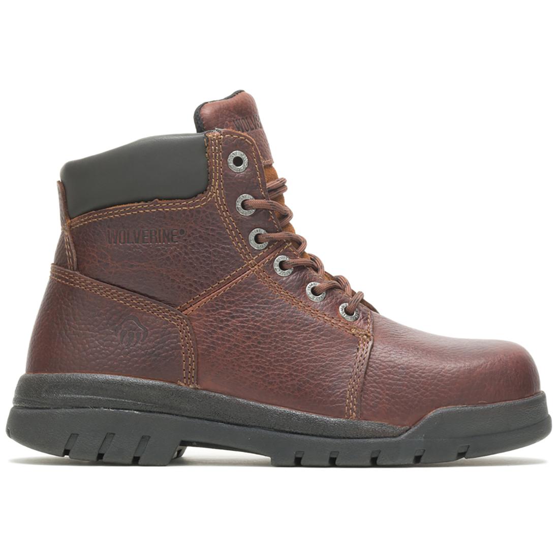 Marquette 6 Steel Toe Work Boots for Men - Waterproof Safety Shoes with Slip Resistance for Construction & Outdoor Work