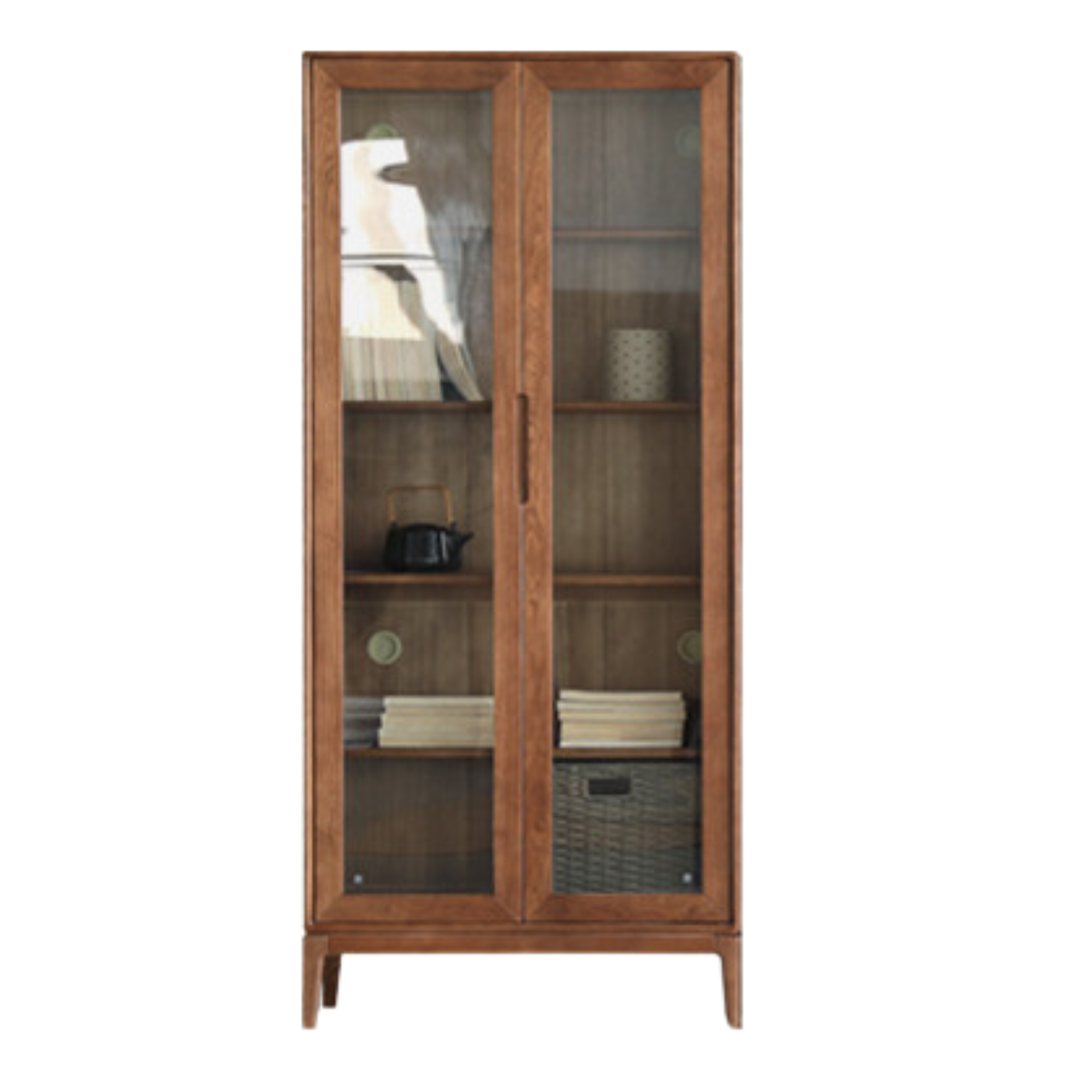 33.4x13.7x74.8 inch / 85x35x190 cm / Walnut color /  Ash A type