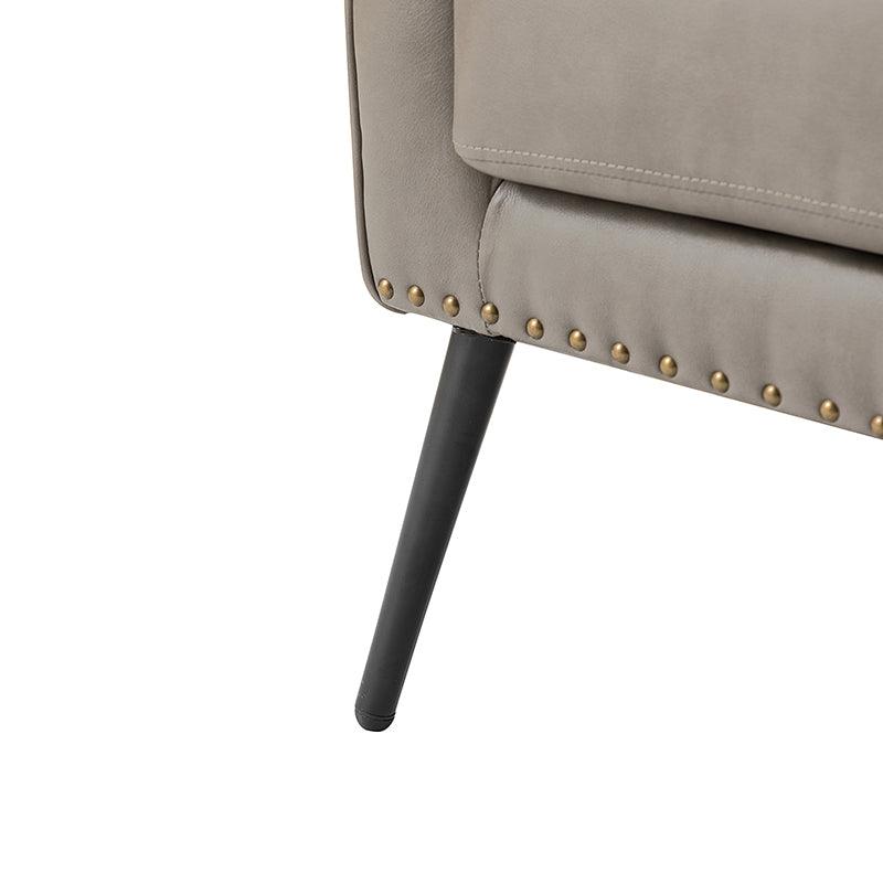 Stylish Shepherd Wingback Vegan Leather Armchair - Modern PU Leather Accent Chair for Living Room, Bedroom & Office - Comfortable Mid-Century Design with Optional Types