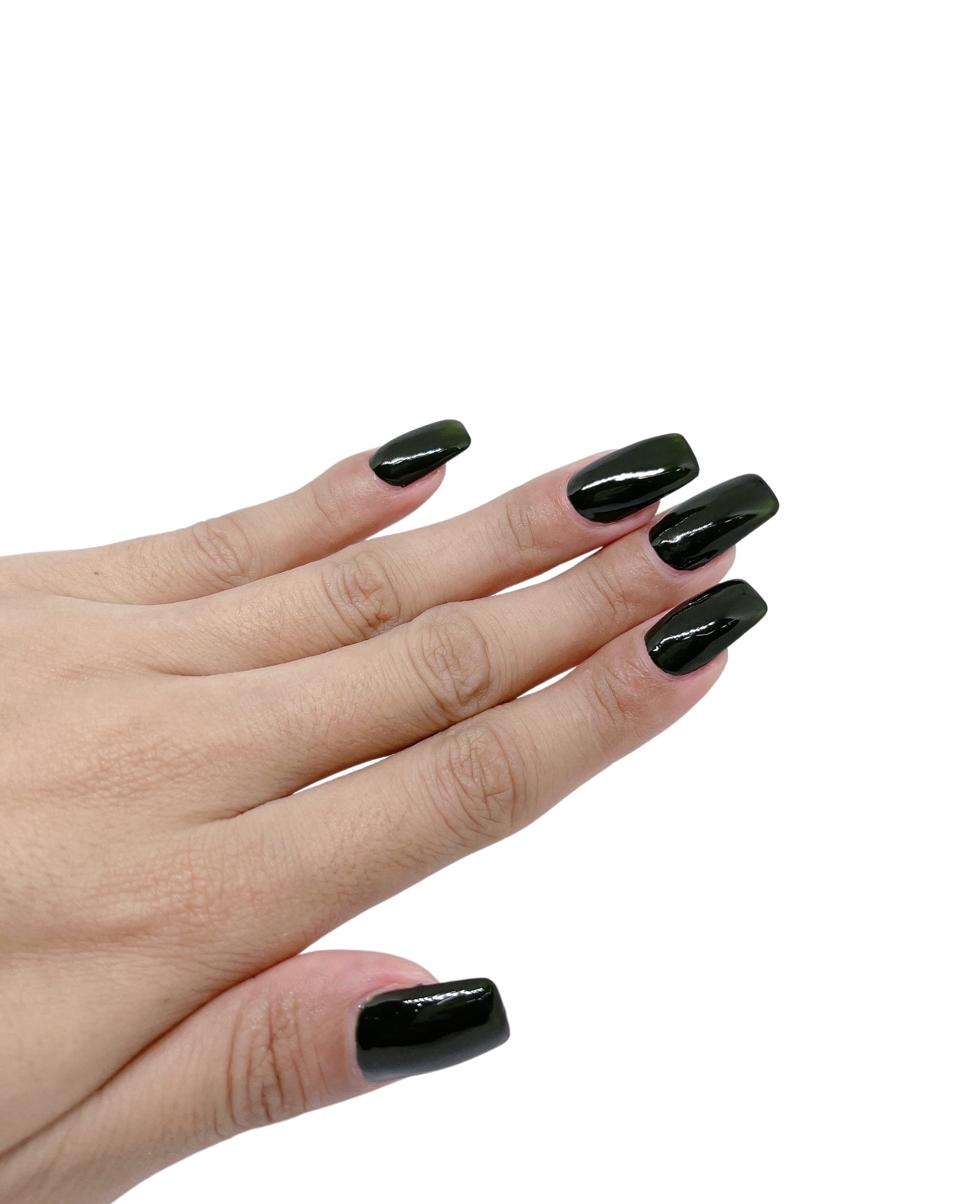 U Shine Deep Green Glossy Nail Polish - 11ml Vegan Nail Lacquer | Paraben-Free, No Yellowing, Chip & Crack Resistant | Long Lasting Nail Paint for Manicures & Pedicures | Perfect for Daily Wear, Parties & Special Occasions