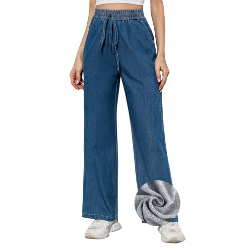 Fleece Jeans Blue
