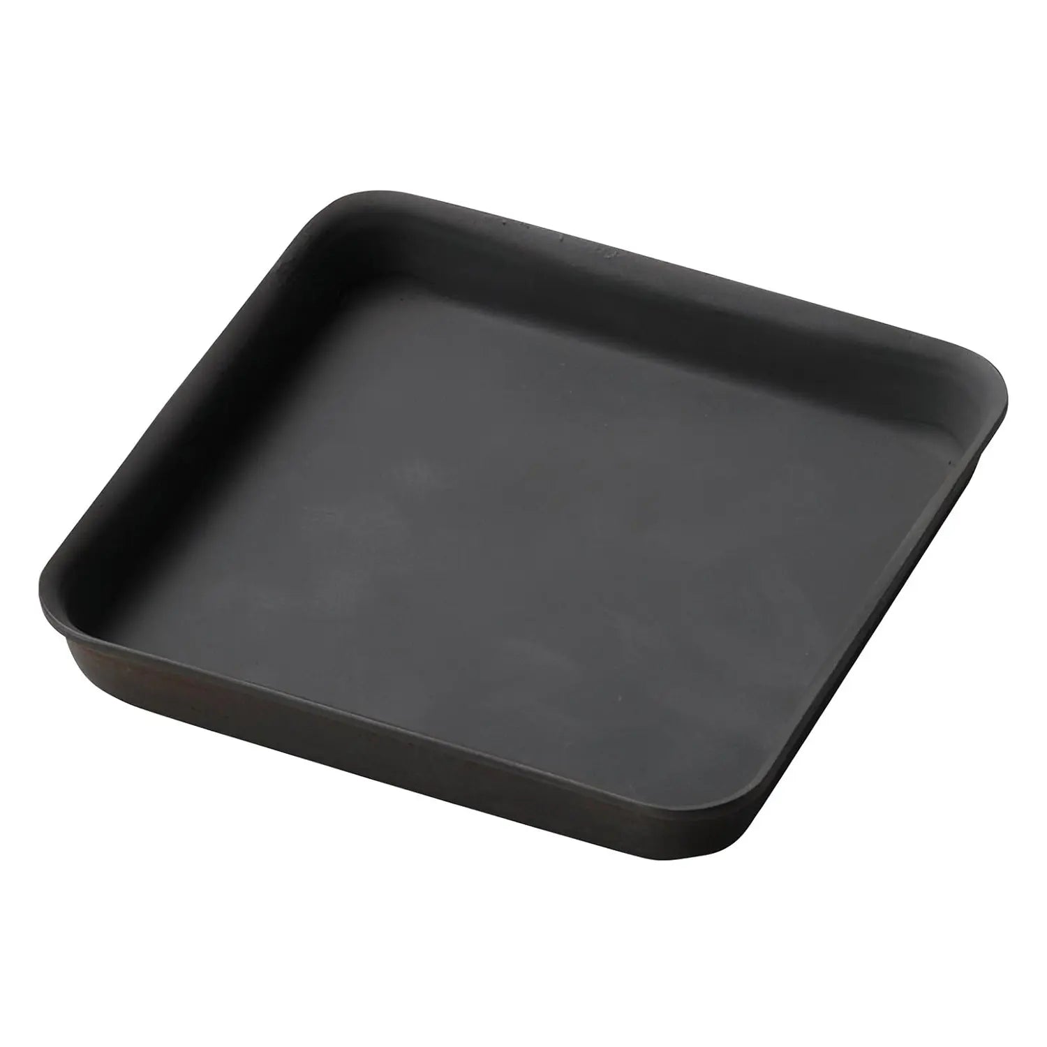 Premium MIN Cast Iron Square Sizzler Platter - 10 Inch Heavy Duty Grill Plate for Steak, Fajitas & Burgers - Perfect for Outdoor BBQ, Camping & Restaurant Serving