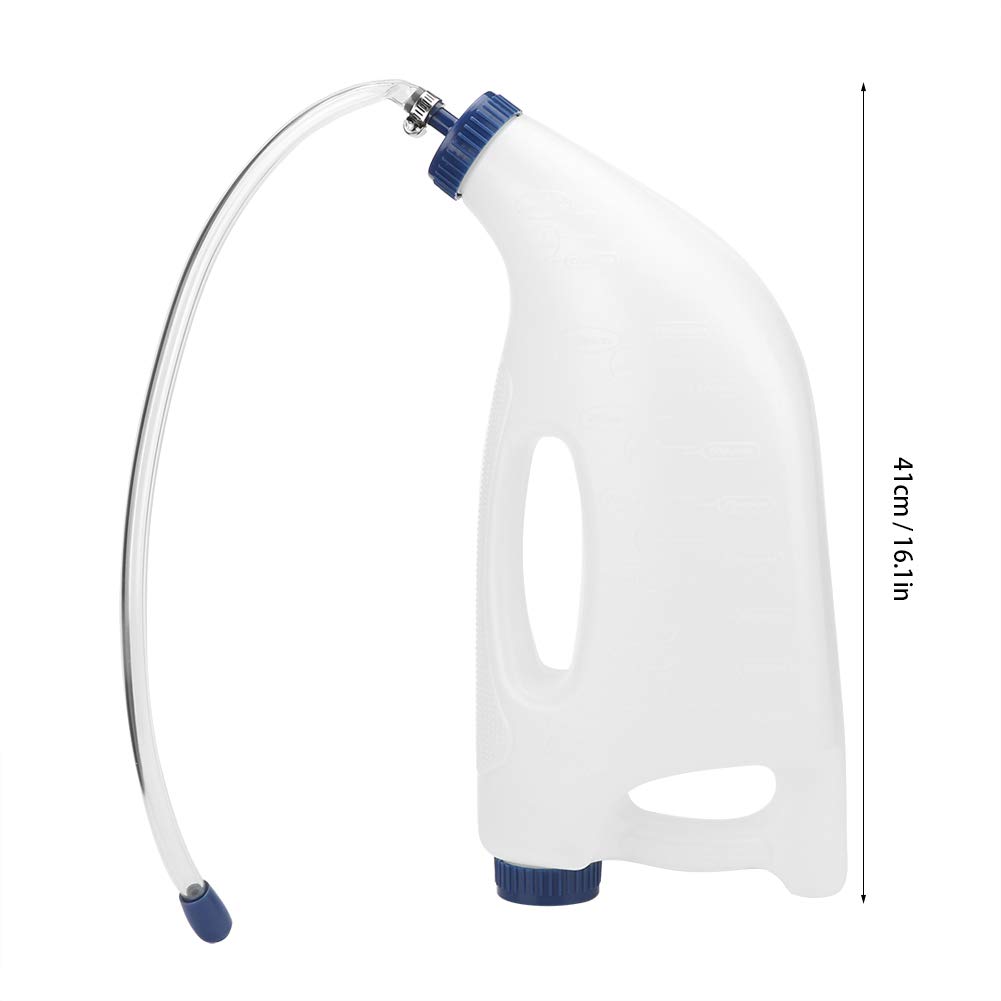 Pinsofy Large Mouth Calf Water Bottle with Thickened Handle - Durable & Leak-Proof for Home, Farm, and Ranch Use - Perfect for Feeding Calves, Lambs, and Goats
