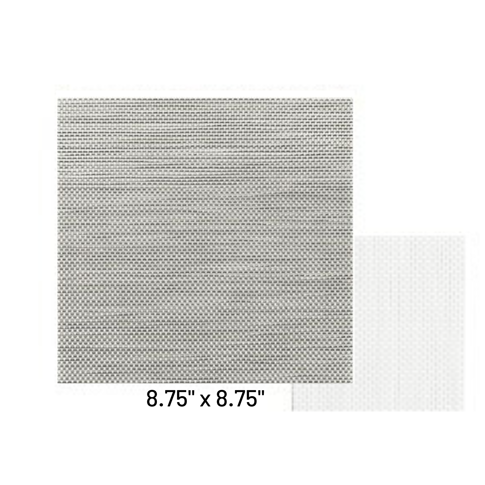 FOH Square Metroweave Mat/Liner - Mesh Gray, 8.75