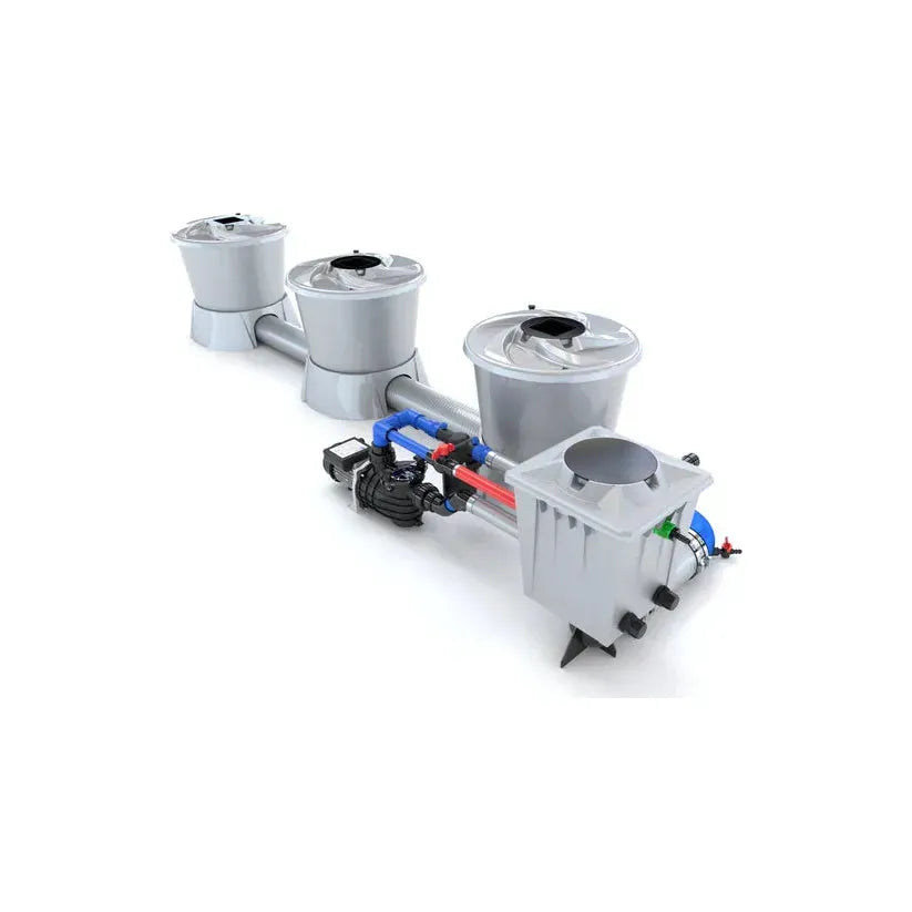 Alien Hydroponics V System DWC - 3 Pot 1 Row Header Hydroponic Growing Kit for Indoor Plants | Perfect for Home Gardening, Herbs & Vegetables
