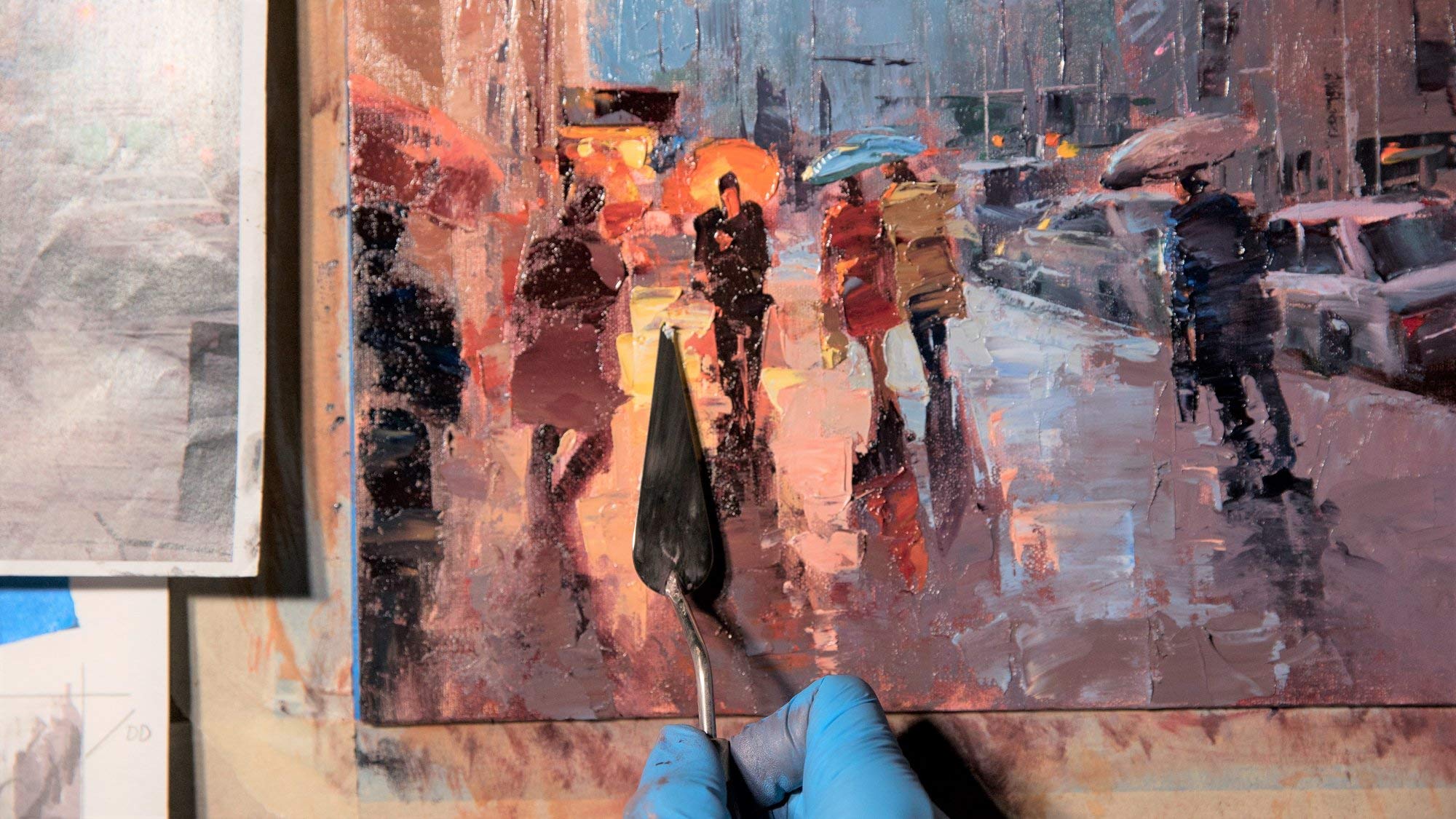 MICHELE BYRNE: PALETTE KNIFE CITYSCAPES Oil Painting Instructional DVD - 6-Hour Masterclass for Art Skills Improvement & Artist Development | Perfect for Beginners & Advanced Painters, Home Studio Learning & Art Education