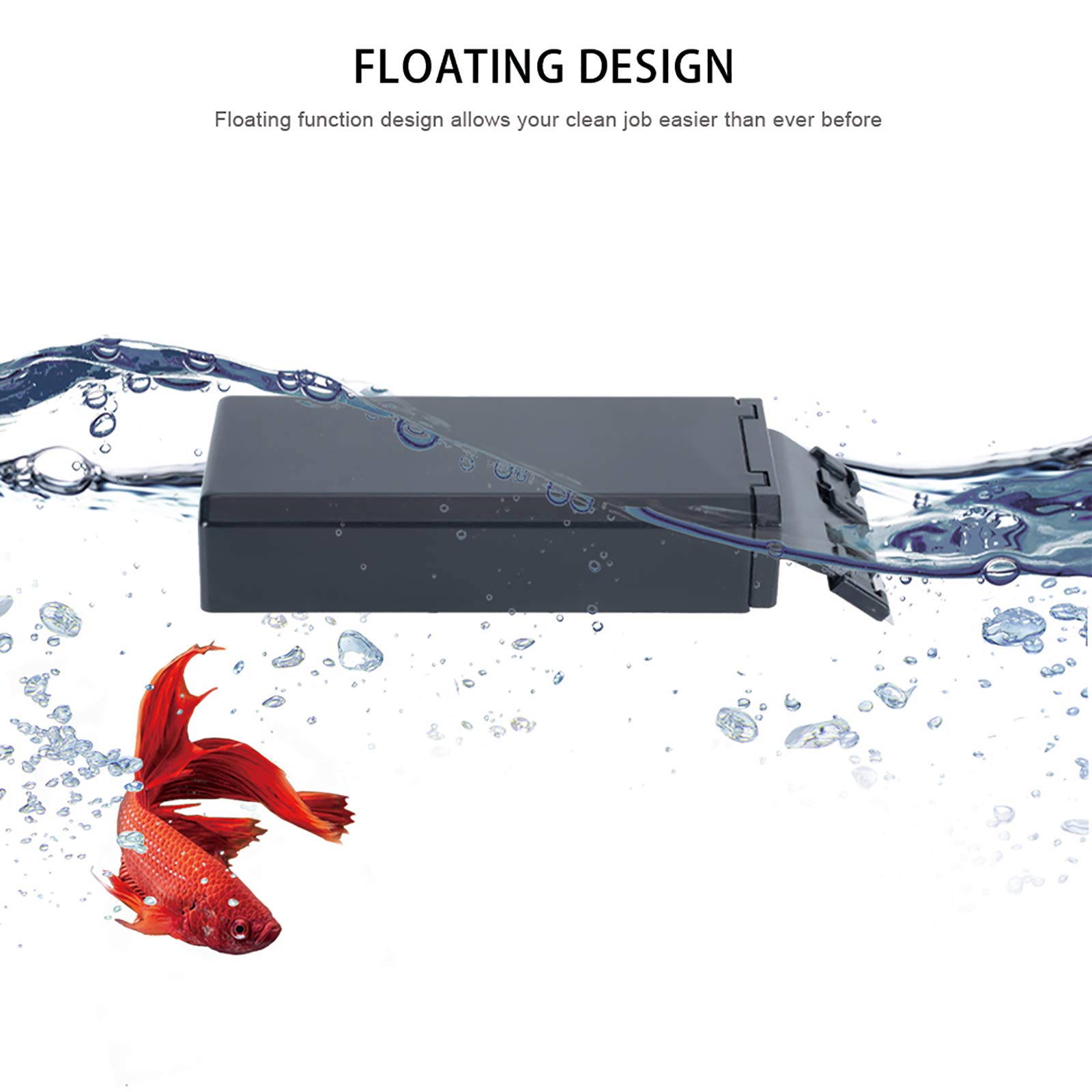 Strong Magnetic Aquarium Cleaner - Floating Scrubber & Algae Scraper Tool for Fish Tank (Medium Size) | Perfect for Glass/Acrylic Tanks, Home & Office Aquarium Maintenance