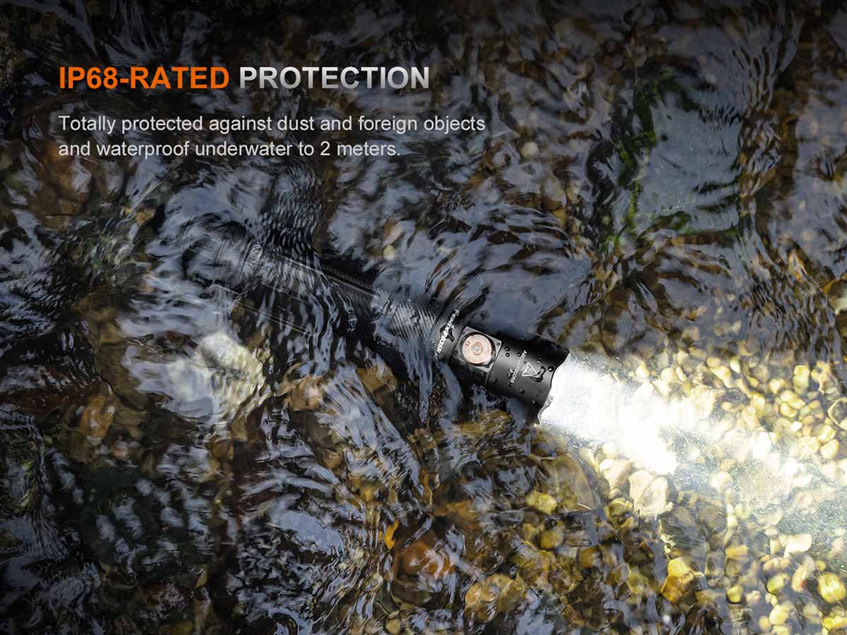 Fenix PD35R ACE Rechargeable Flashlight - 1000 Lumens, Custom Engraving, Tactical LED Torch for Camping, Hiking & Emergency Use