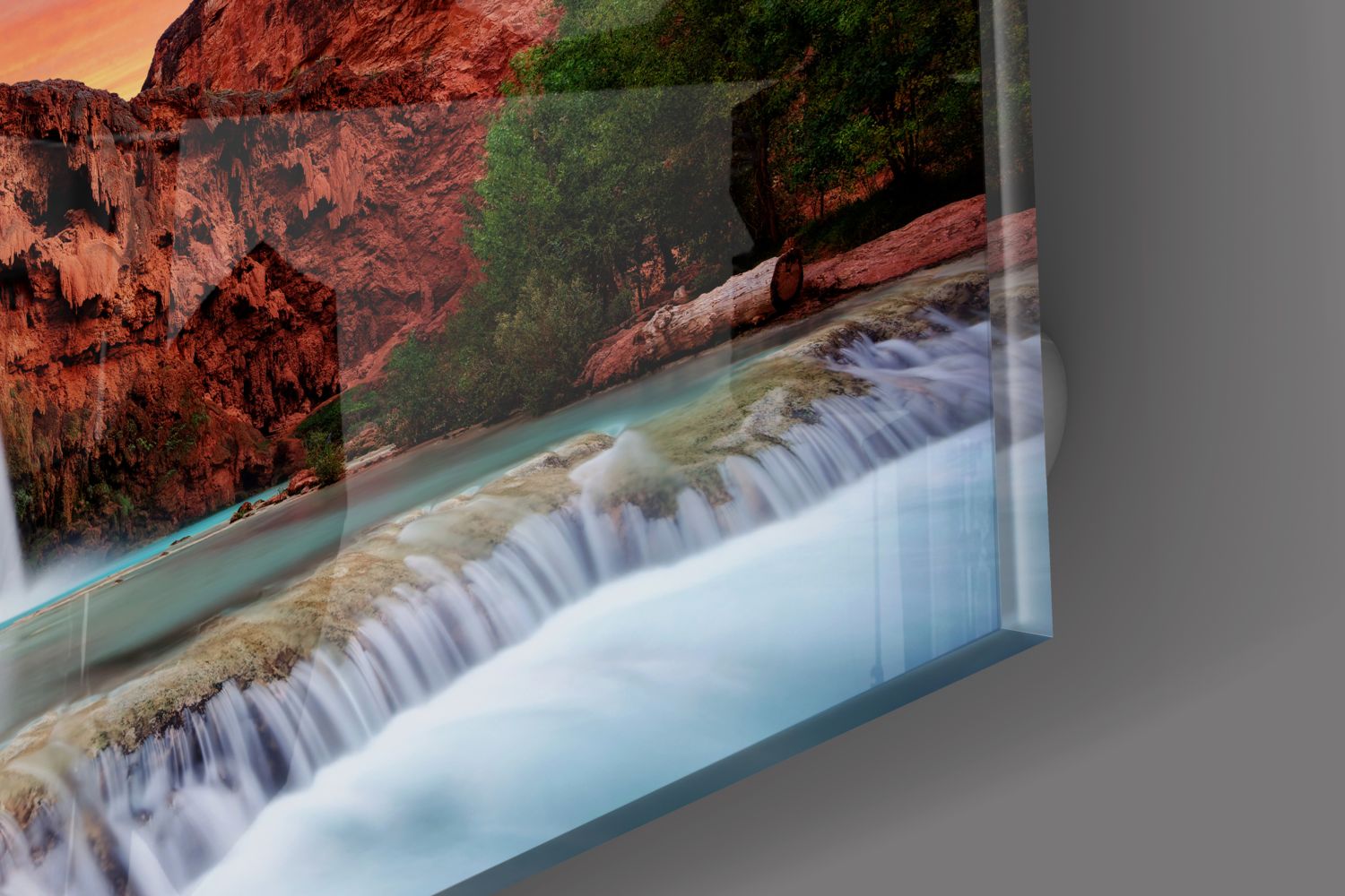 Stunning Waterfall Landscape Wall Art - Nature-Inspired Home Decor for Living Room, Bedroom & Office